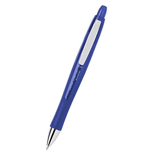 Office Depot Retractable Ballpoint Pens, Smooth Writing Medium Point, Comfort Grip (Blue, 6 Pack) t1z4y