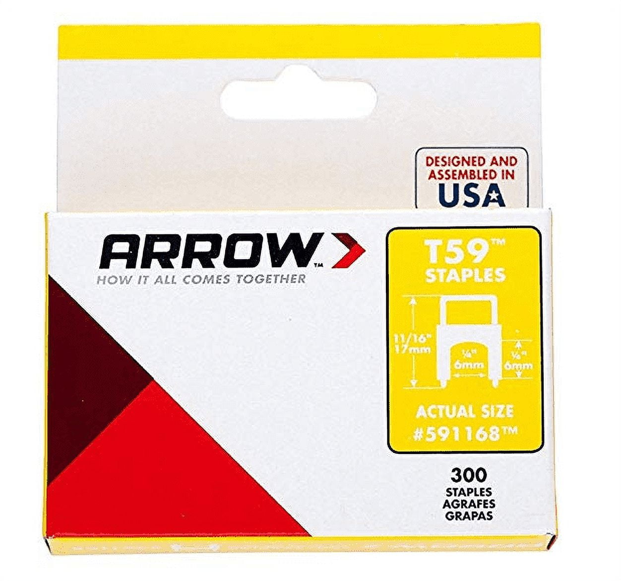 Arrow T59 Insulated Staples (Silver, 300 Count) iyiyn