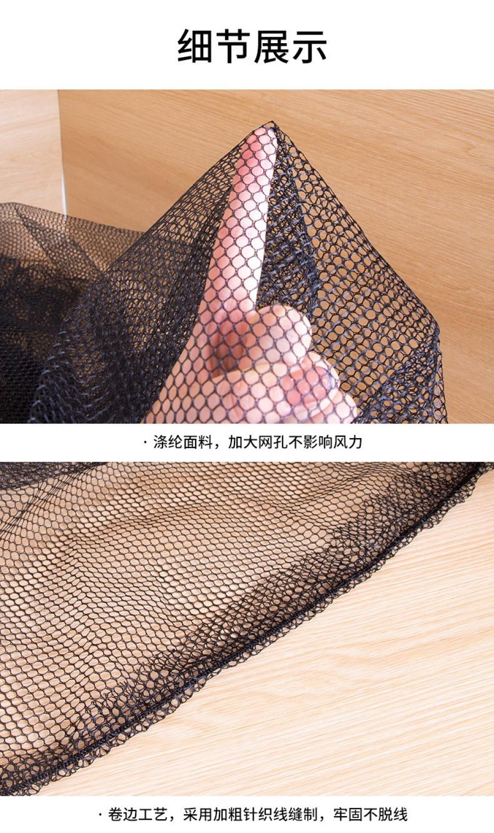 Toycle Electric Fan Safety Mesh Cover, Child Finger Protector Guard, Dust-Proof Protective Net for Pedestal and Floor Fans (Black, 18 in) 70s8m