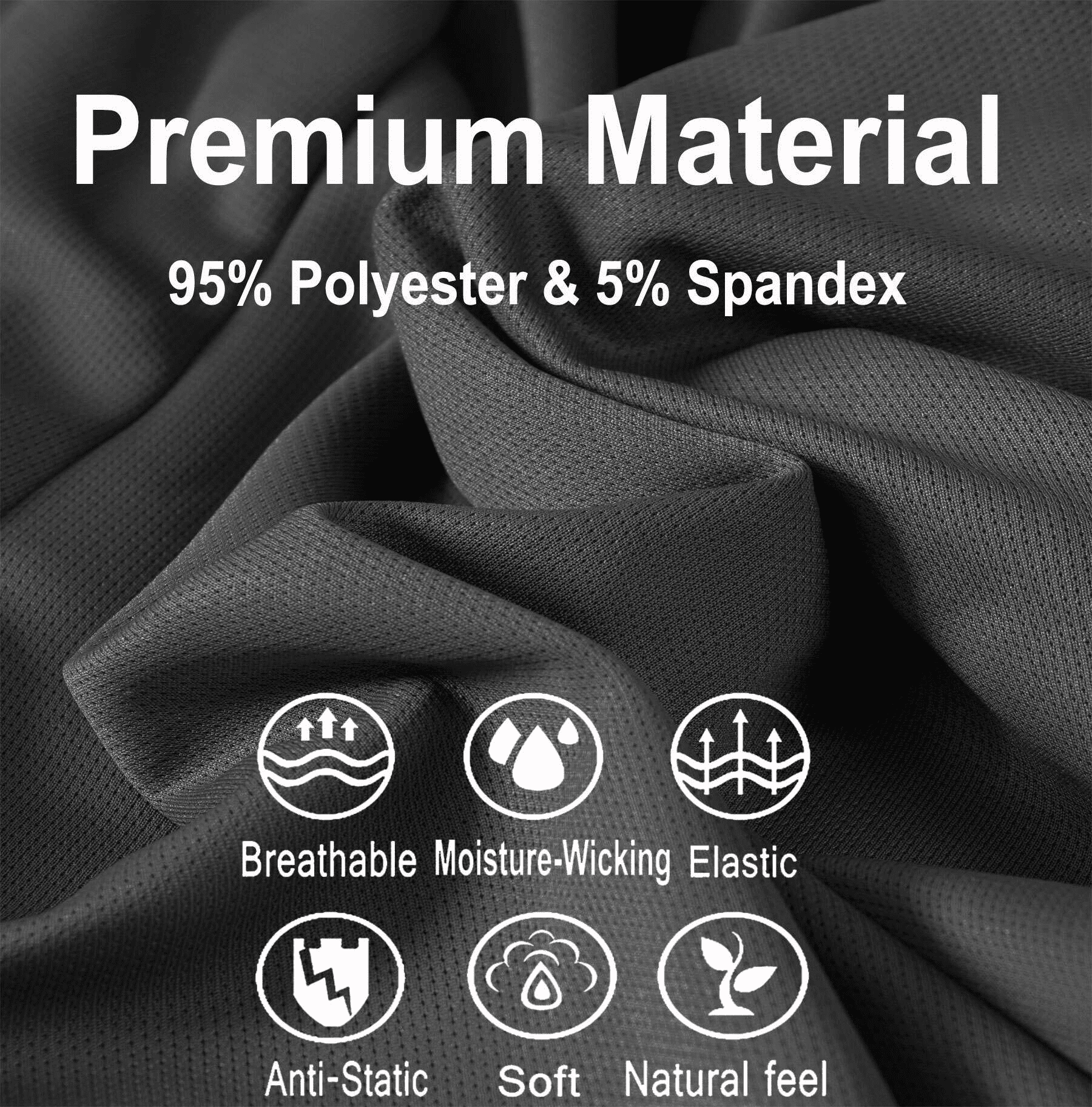 ASUDESIRE Men's Athletic Shorts with Pockets Quick Dry Workout Gym Basketball Shorts (Black, 5 Pack, 8 in Inseam) 375ng