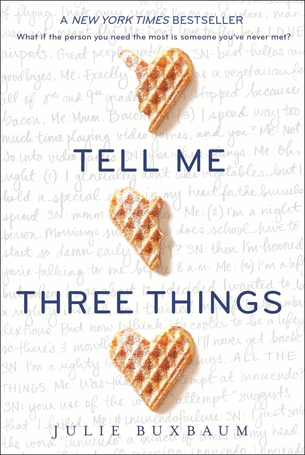 Julie Buxbaum Tell Me Three Things Young Adult Fiction Novel (Hardcover, 352 pages) h7ftz