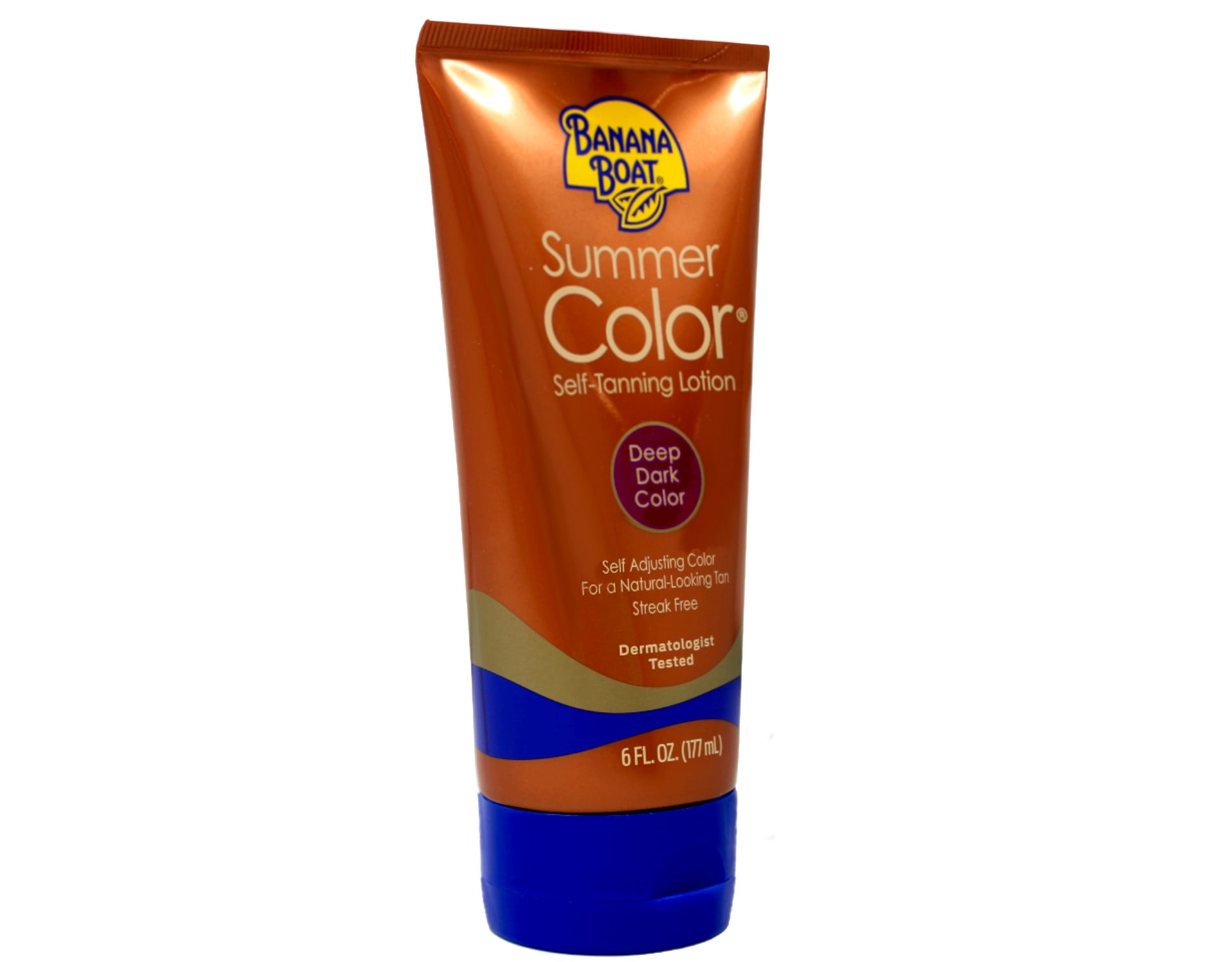Banana Boat Summer Color Self-Tanning Lotion, Streak-Free Sunless Tanner (Deep Dark, 5 Pack of 6 oz) wevot