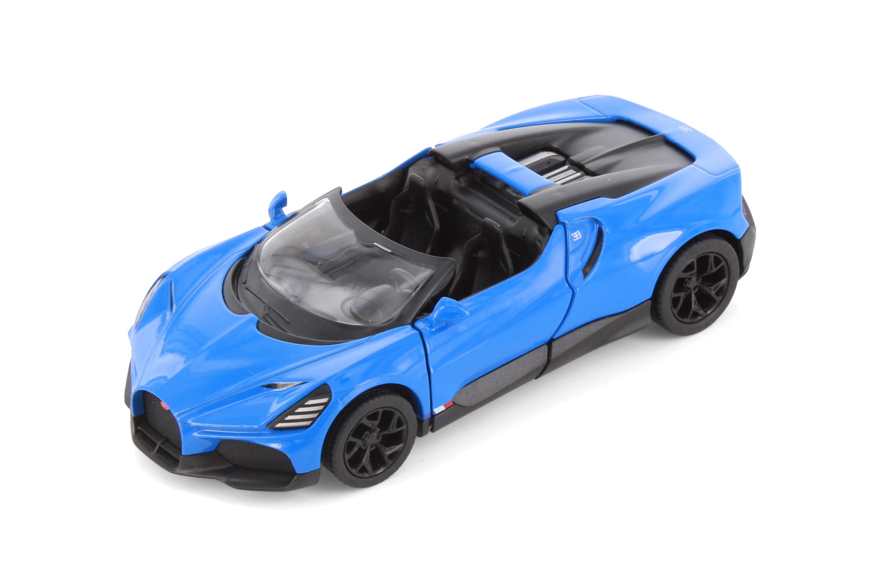 Kinsmart Bugatti Mistral Diecast Model Sports Car Set (Assorted Colors, 12 Pack, 5 in) fep44