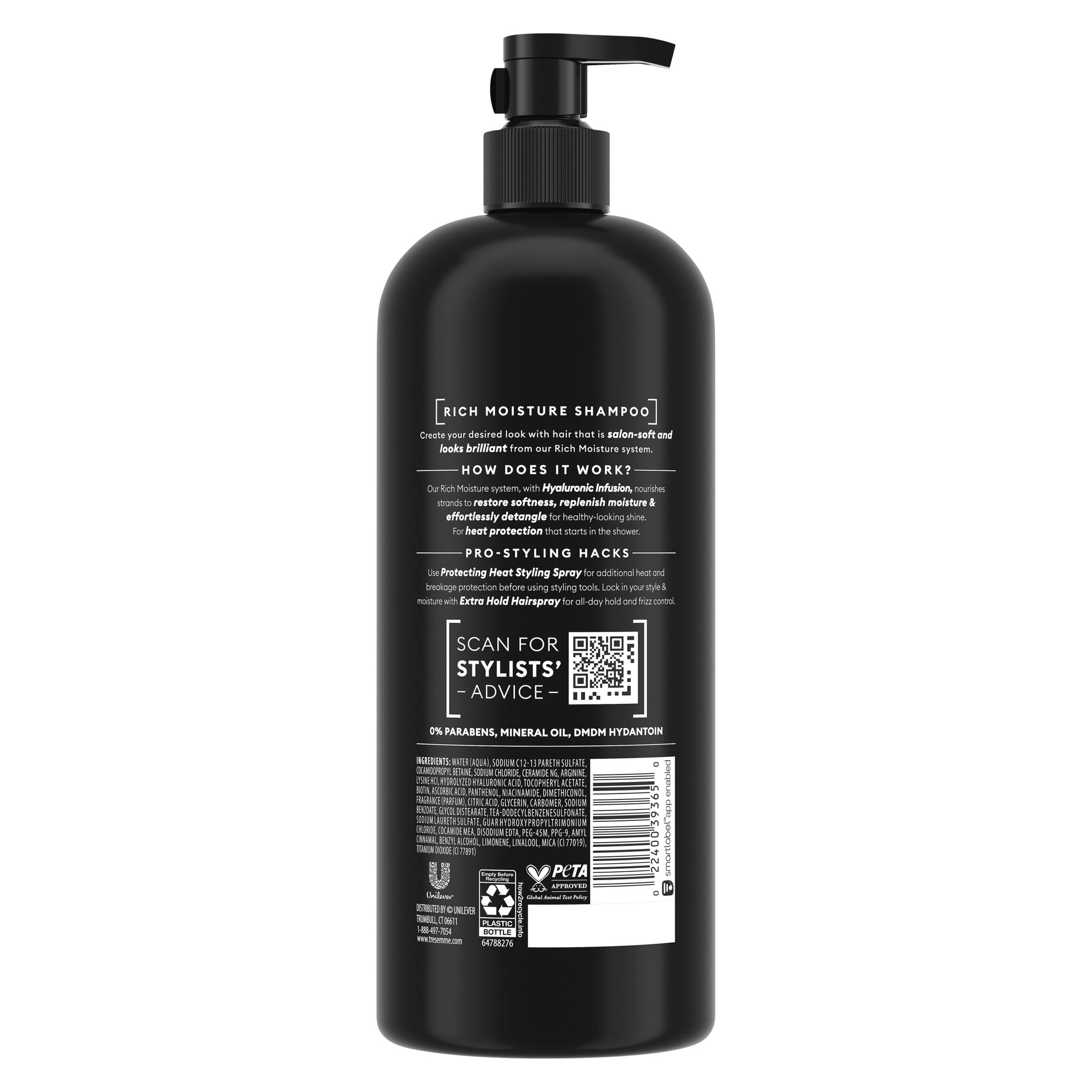 TRESemmé Keratin Smooth Frizz Control Shampoo, Professional Anti-Frizz Hair Care (6 Pack, 28 fl oz) eli57