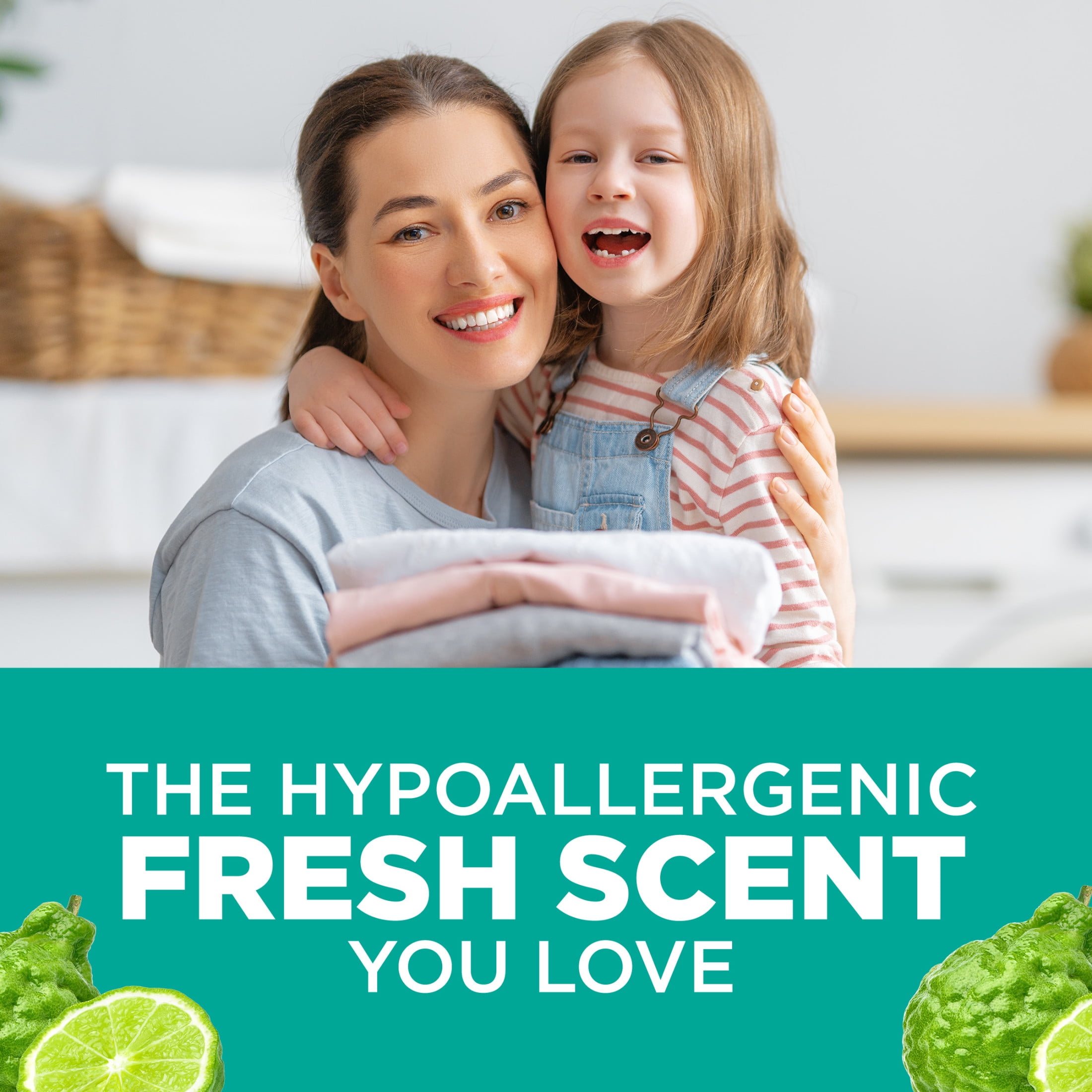 ARM & HAMMER Sensitive Skin Liquid Laundry Detergent, Hypoallergenic Fresh Scent (105 fl oz) 1b0ph