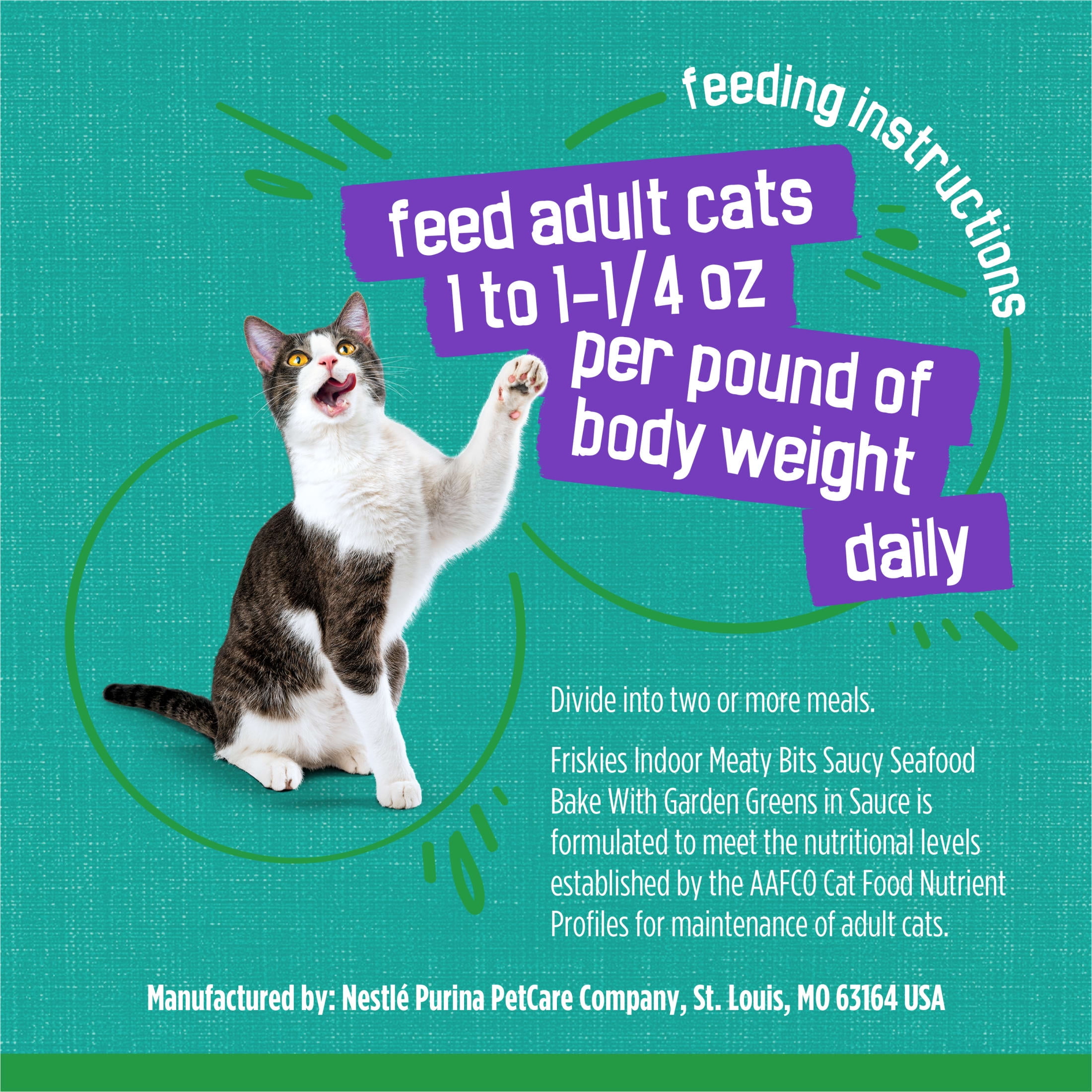 Purina Friskies Indoor Wet Cat Food, Saucy Seafood Bake (5.5 oz) xuim1
