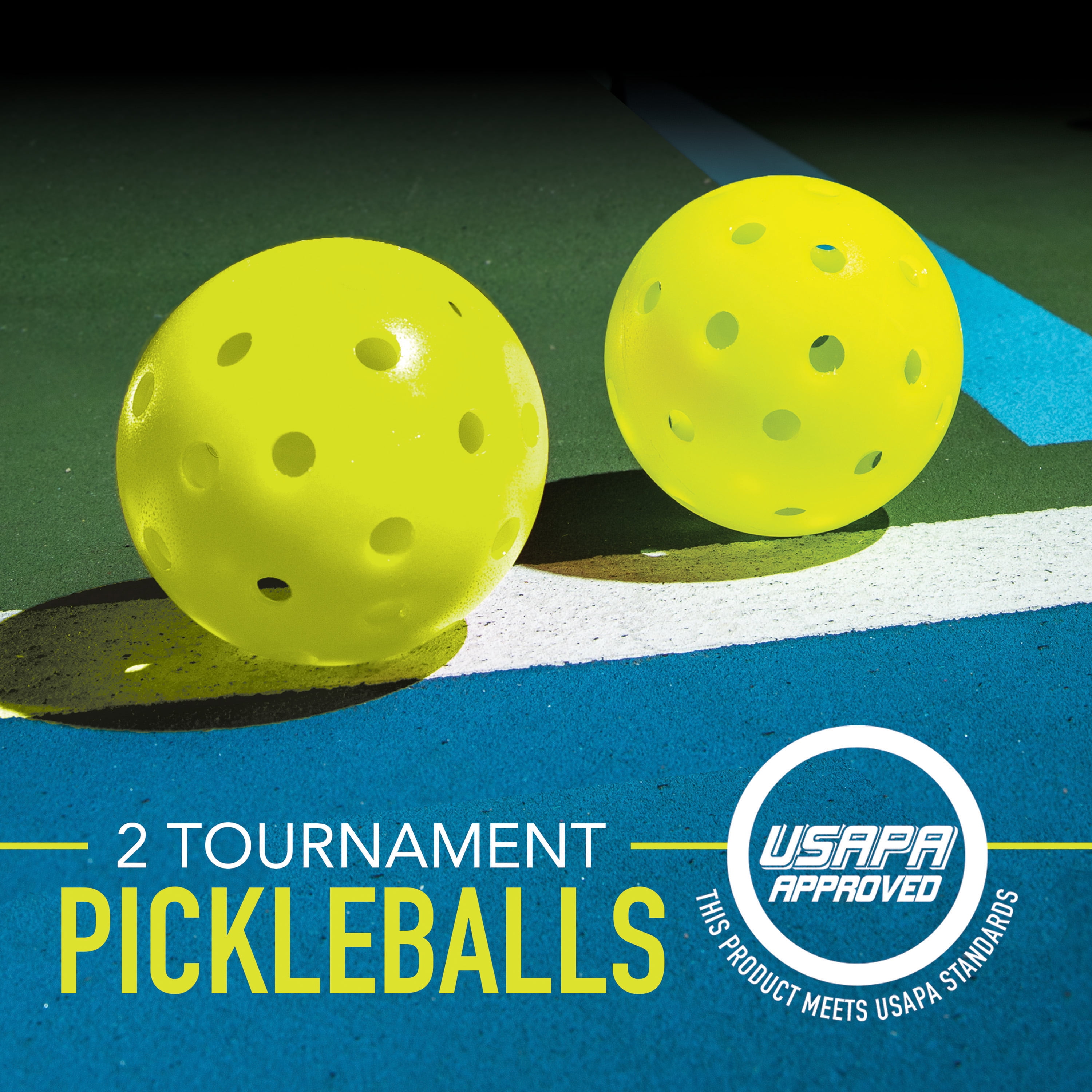 Franklin Sports Pickleball Paddle Set (2 Paddles, 2 Balls, Aluminum Starter Kit) tlmo1