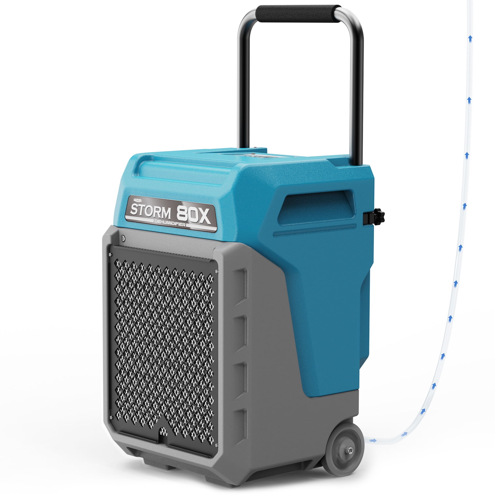 AlorAir Commercial Dehumidifier with Pump, 170 PPD Industrial Moisture Remover for Water Damage Restoration (Blue, 2,100 Sq.Ft) yd0a2