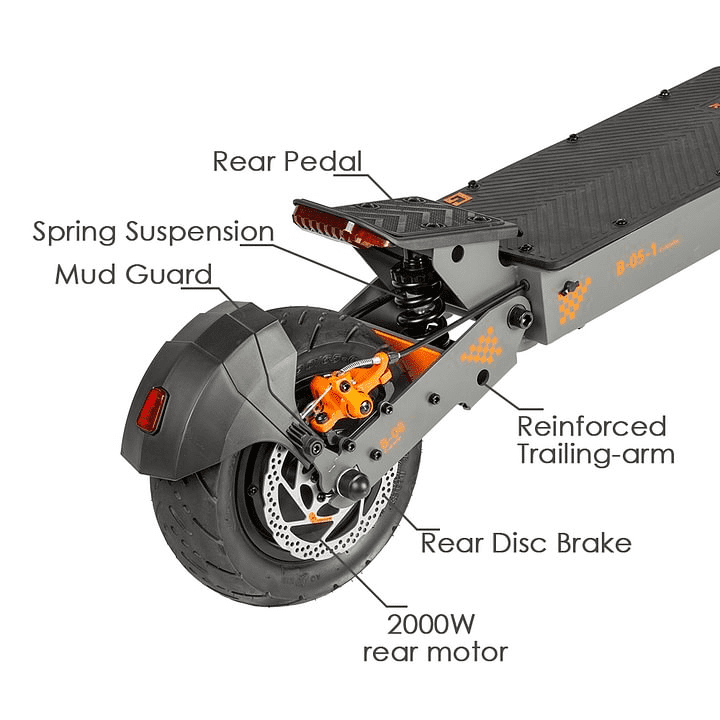 KUKIRIN G4 Electric Scooter, 2000W Motor, 43 MPH Speed, 45-Mile Range, Foldable Off-Road E-Scooter with 11-inch Tires ajno0