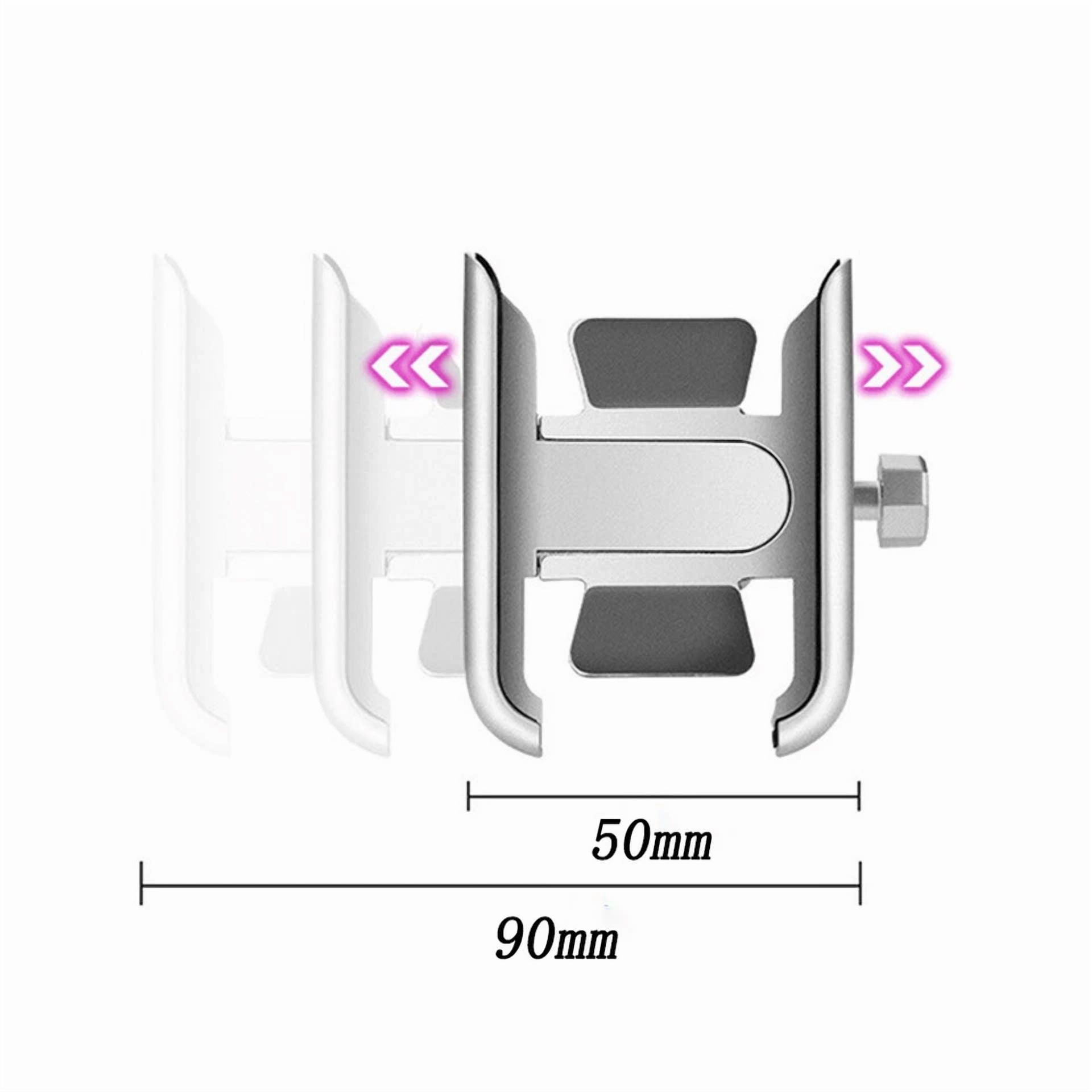 KLYNE Aluminum Motorcycle and Bicycle Handlebar Phone Mount for GPS (Universal Fit) qmg5m