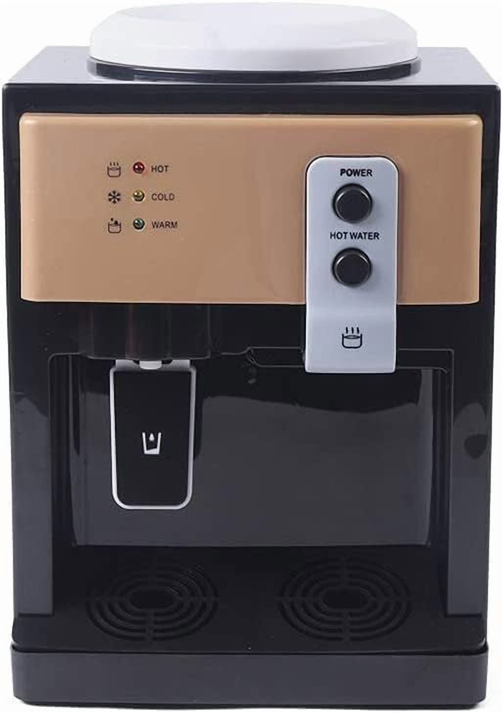 Generic Top Loading Countertop Water Dispenser with Hot and Cold Temperature Settings (Black, 1.2 to 5 Gallon Capacity) kk2rt