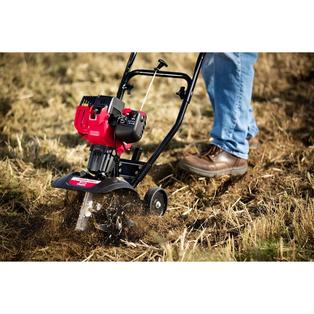 Troy-Bilt 2-Cycle Gas Garden Cultivator Tiller (Red, 9 in) 49qnc