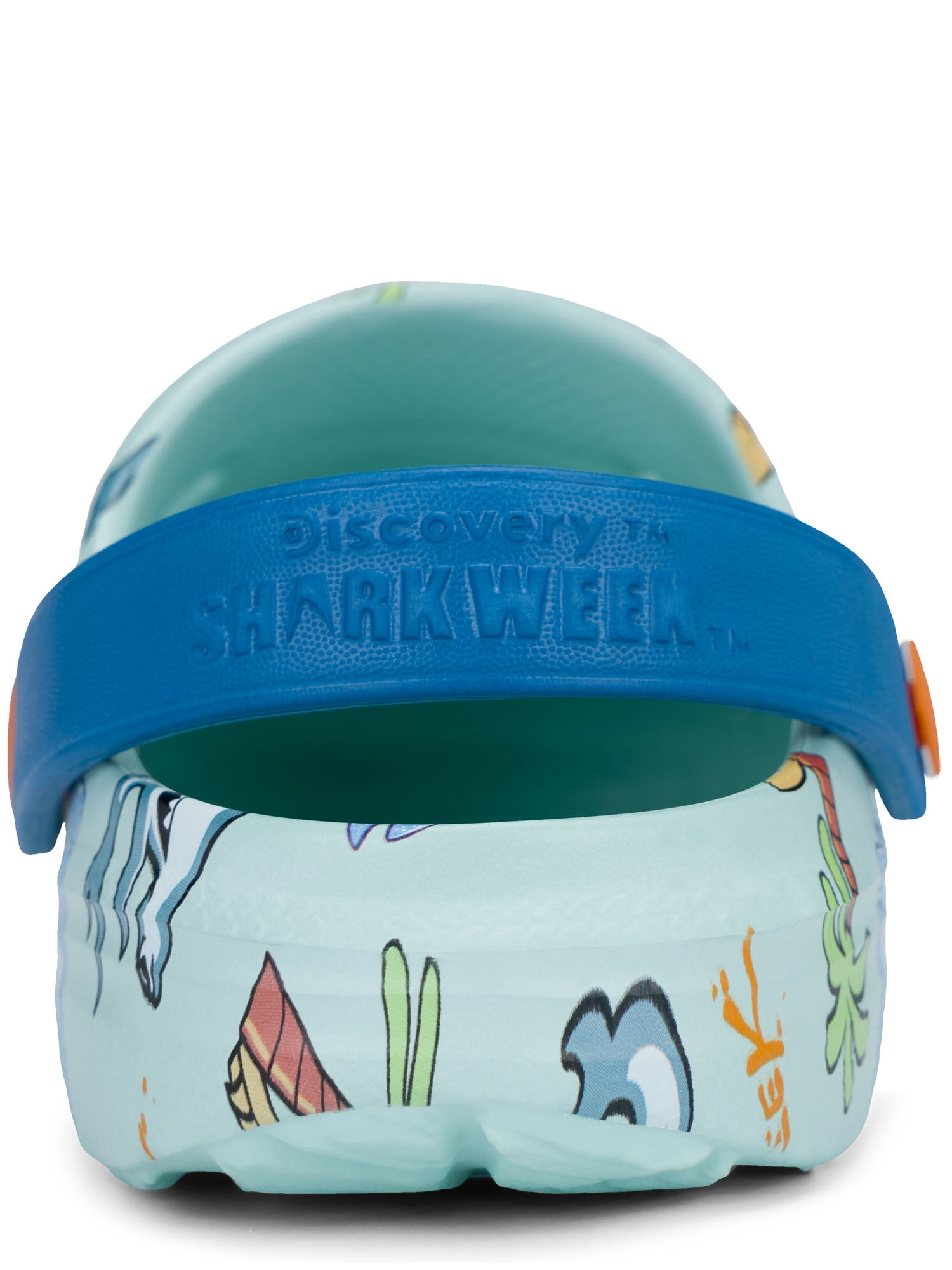 Rugged Shark Boys Shark Week EVA Clogs Lightweight Water Shoes (Blue, 13 Little Kid) 0s049