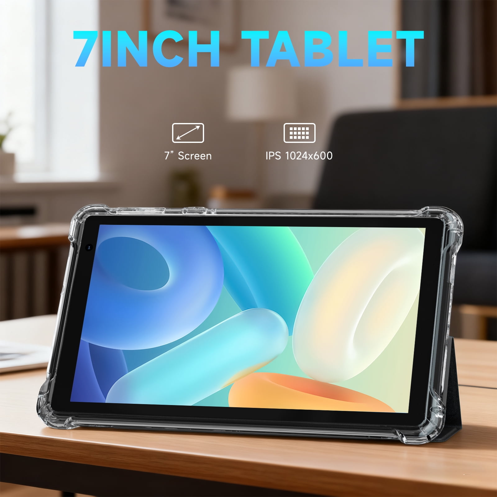 ZZB Android 15 Tablet 7 Inch HD IPS Display (Black, 32GB ROM) x0xw0