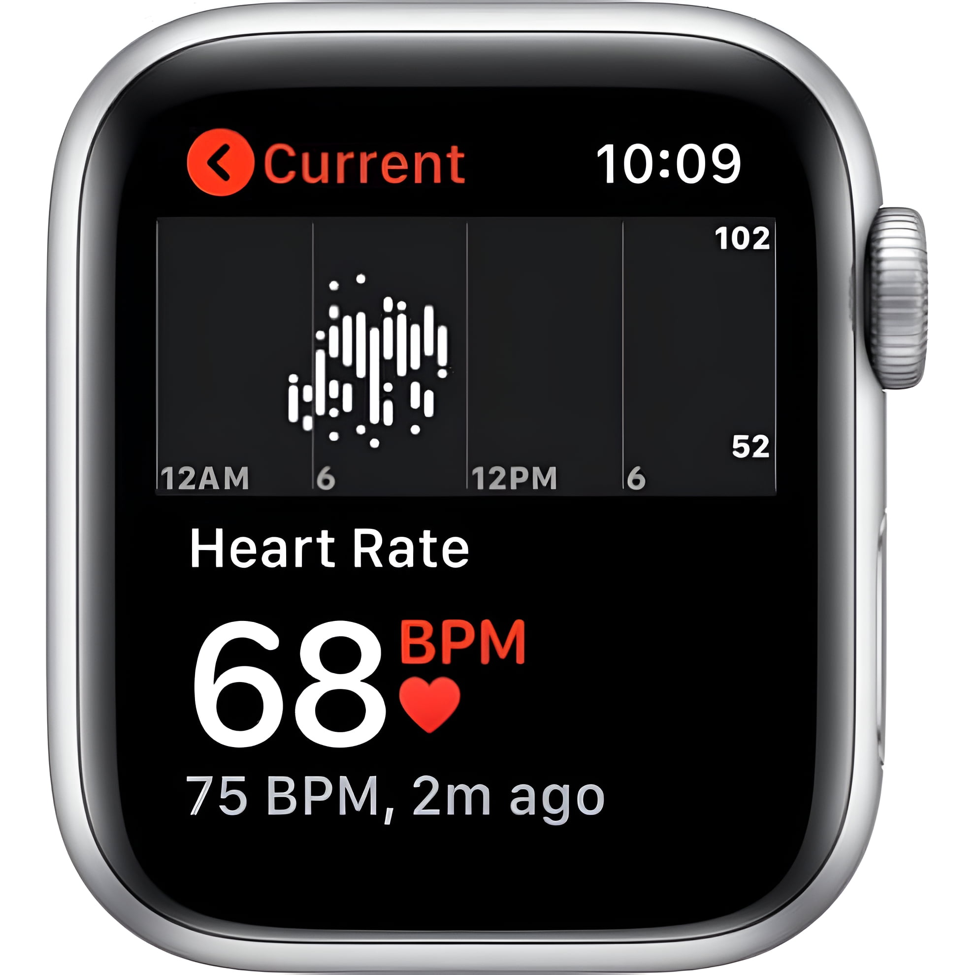 Apple Watch SE GPS Smartwatch (Silver Aluminum Case, White Sport Band, 40mm) m6e1o