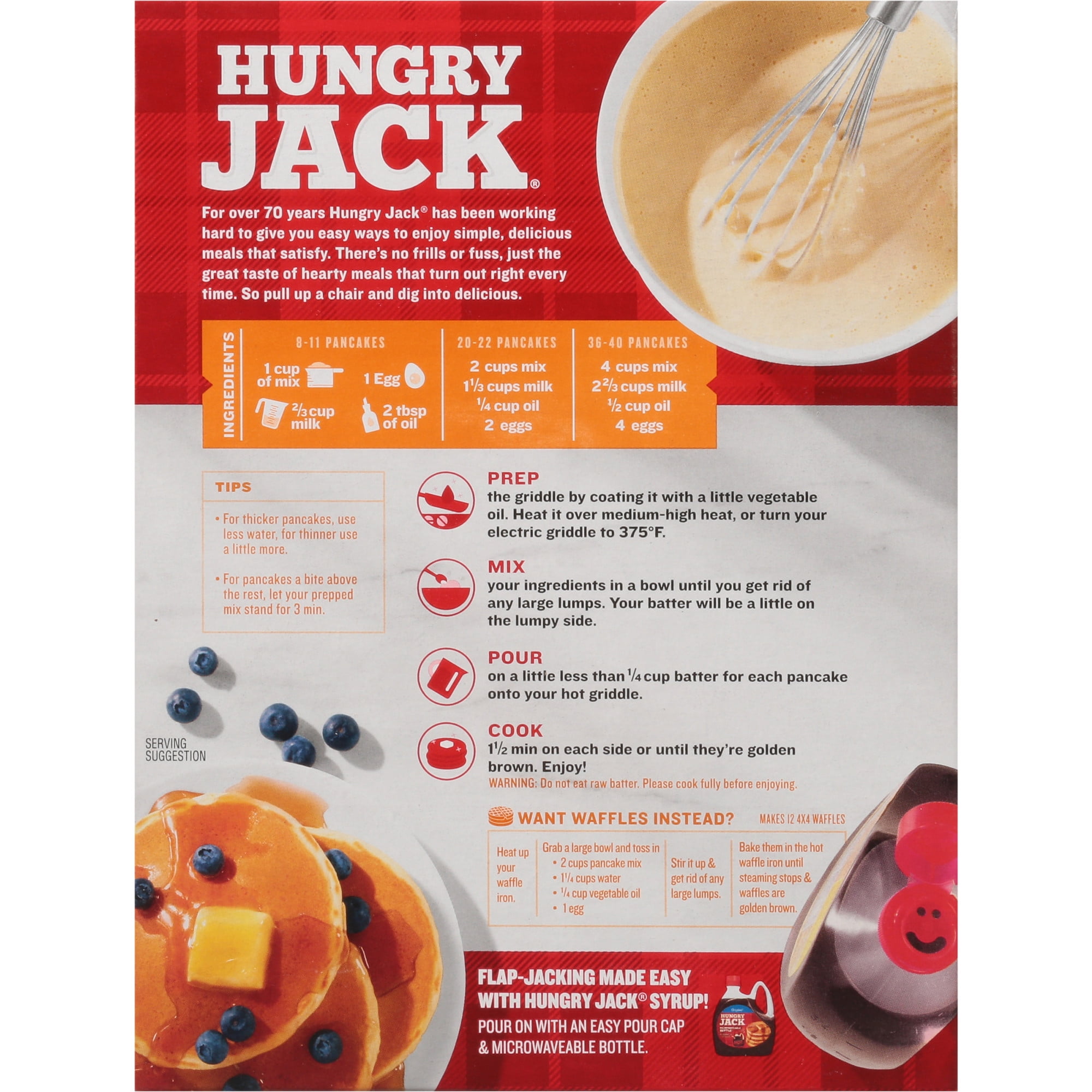 Hungry Jack Buttermilk Pancake and Waffle Mix (32 oz) wiu00