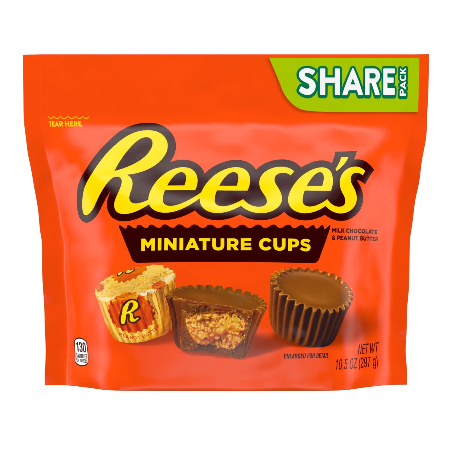 Reese's Miniatures Milk Chocolate Peanut Butter Cups Candy (Milk Chocolate, 10.5 oz) qnw5c