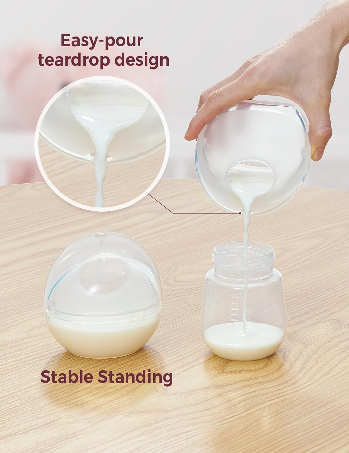 Momcozy Breast Milk Collector for Breastfeeding, Reusable Silicone Shells (White, 3 fl oz, 2 Count) m4soc