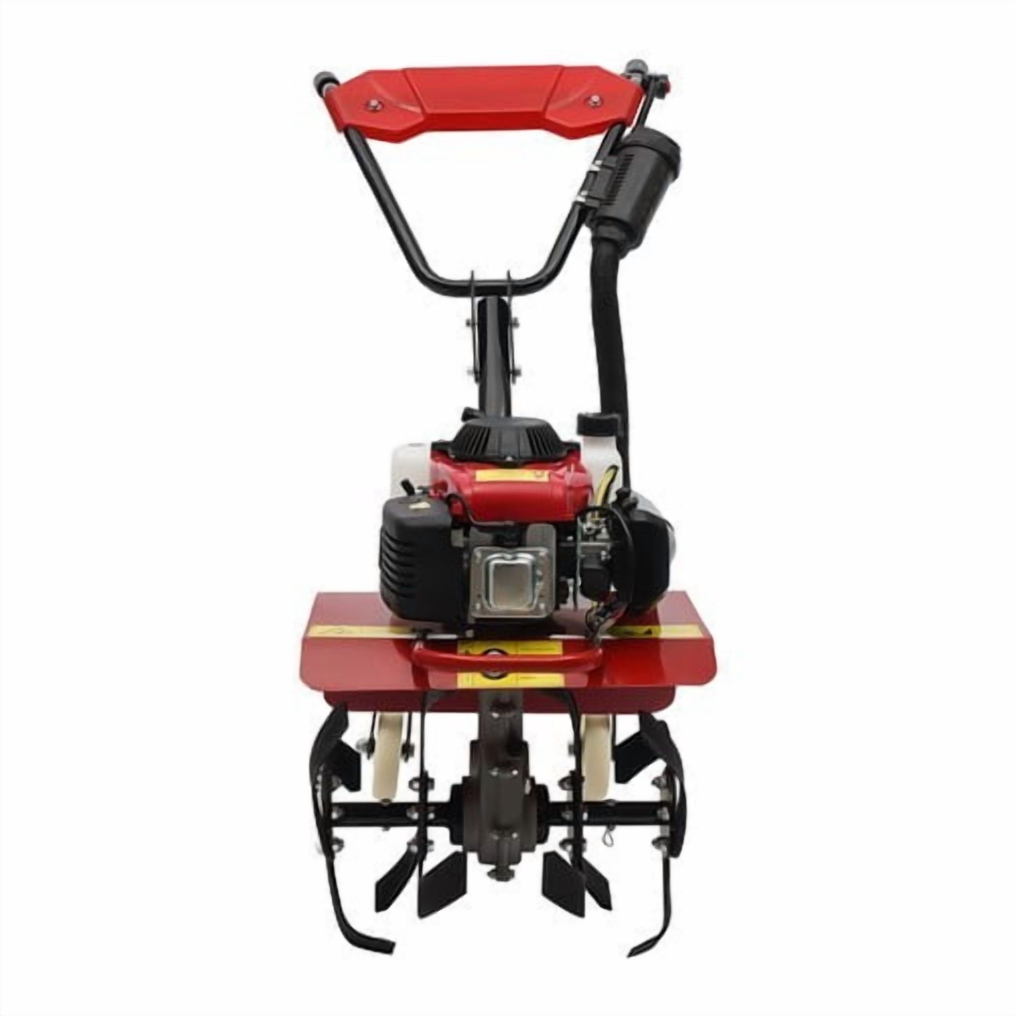Generic 63cc 4-Stroke Gas Powered Garden Tiller Cultivator (13.78 in Tilling Width, 0.25 gal Fuel Tank) j4m74