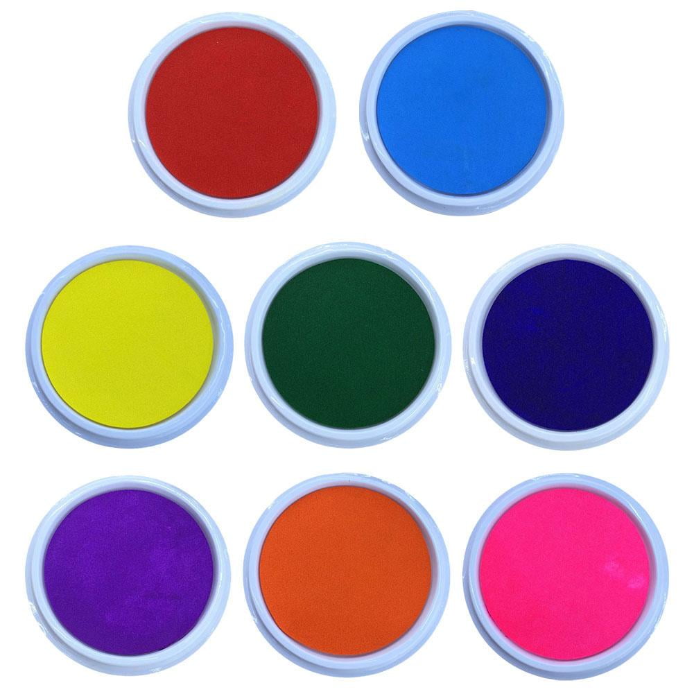 PULMCheerger Washable Finger Ink Pad for Kids DIY Crafts (Red, 3 in x 3 in) jf46y
