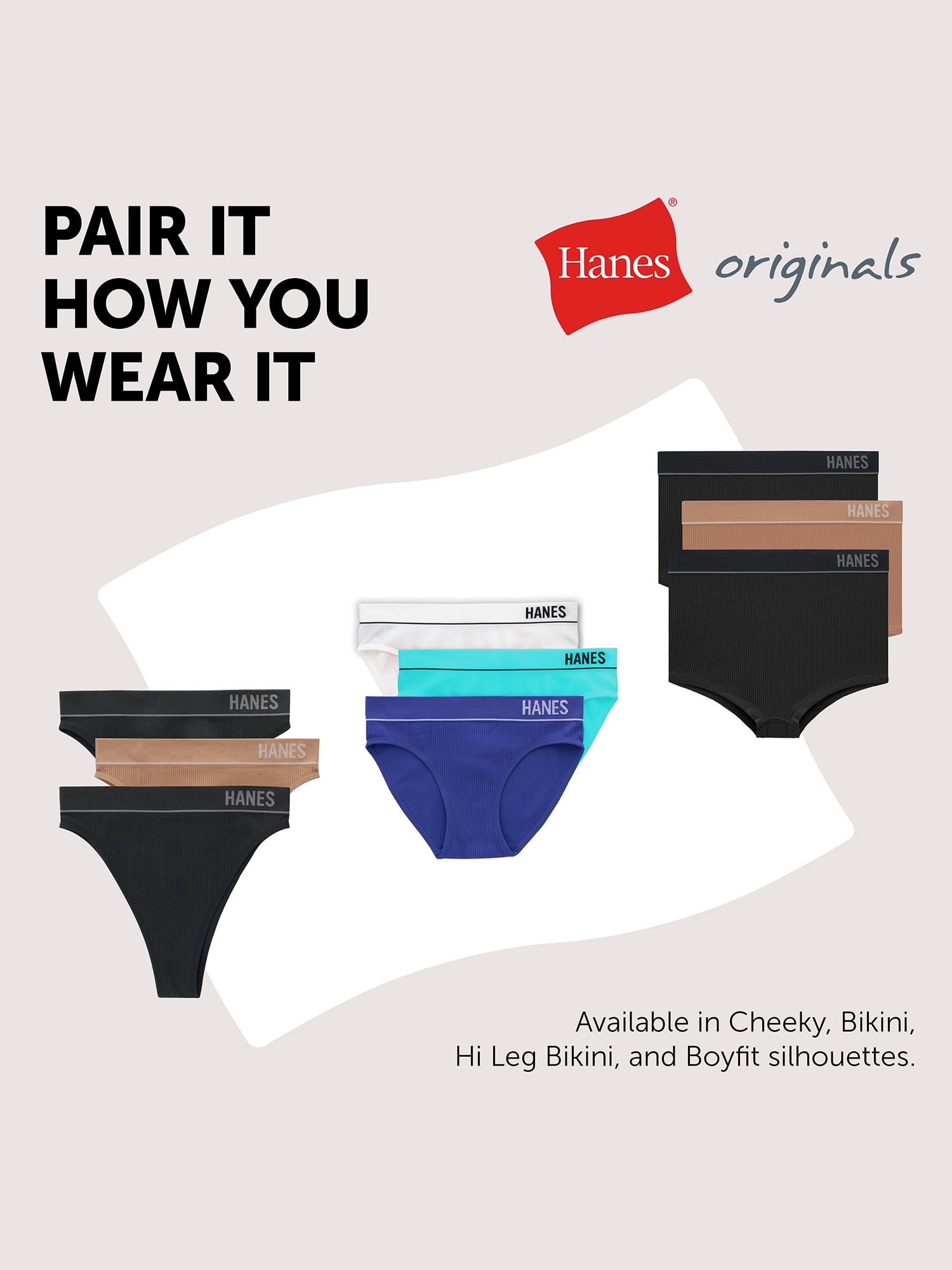 Hanes Originals Women's Rib Contour Wirefree Bra (Black, Medium) tgpf0