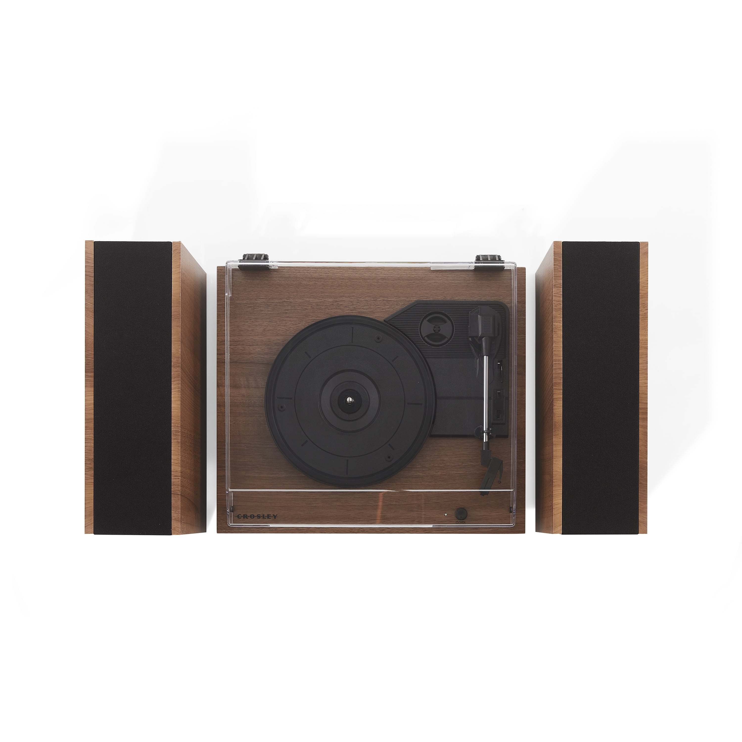 Crosley Riff Bluetooth Vinyl Record Player with Speakers (3-Speed Turntable, 6 Modular Layouts) x6qj5