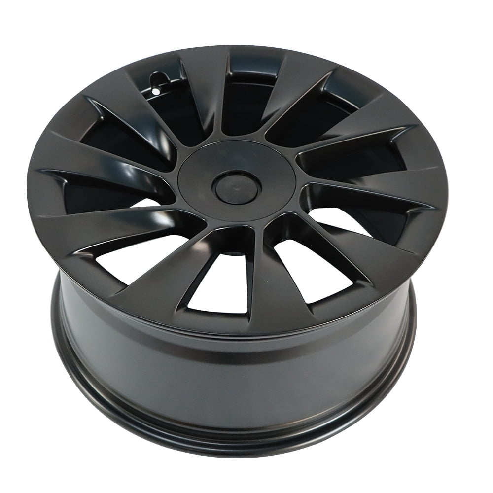WRWolf Aluminum Alloy Wheel Rim for Tesla Model Y 2020-2023 (Machined and Black, 20 in x 9.5 in) qazwo