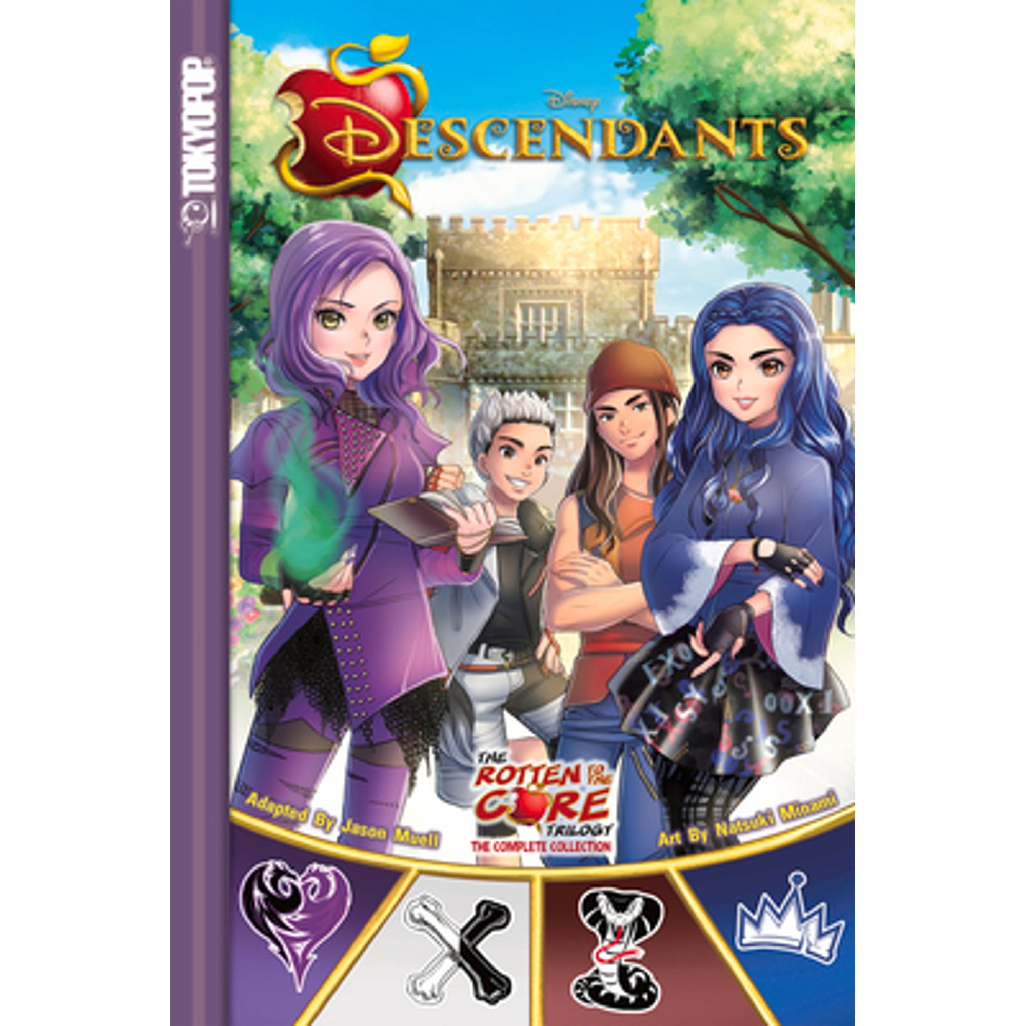 Disney Manga Descendants The Rotten to the Core Trilogy Complete Collection (Paperback, 240 pages) dfdnt