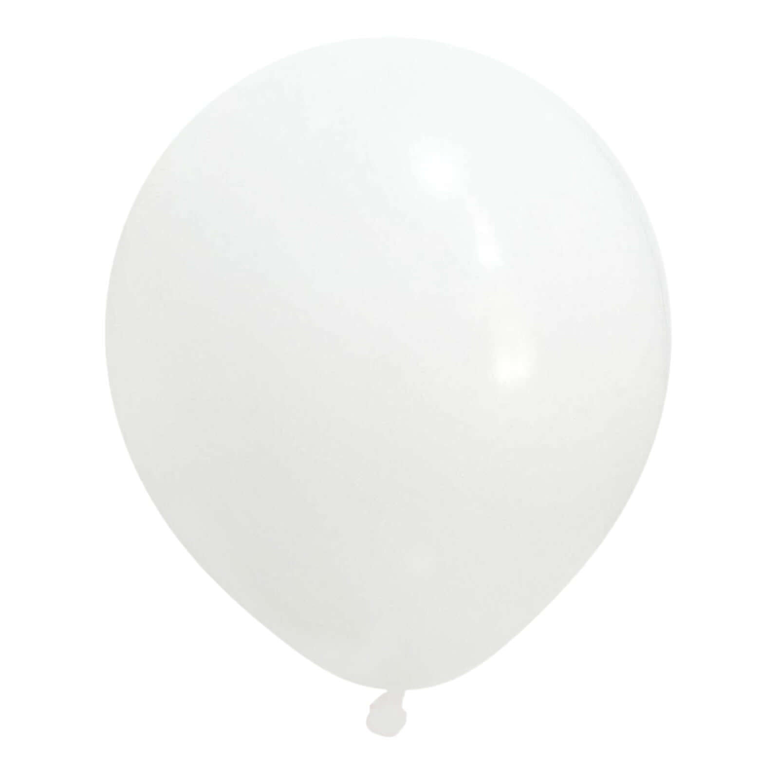 Efavormart Matte Pastel Latex Party Balloons (White, 18 in, 10 Pack) ctor6