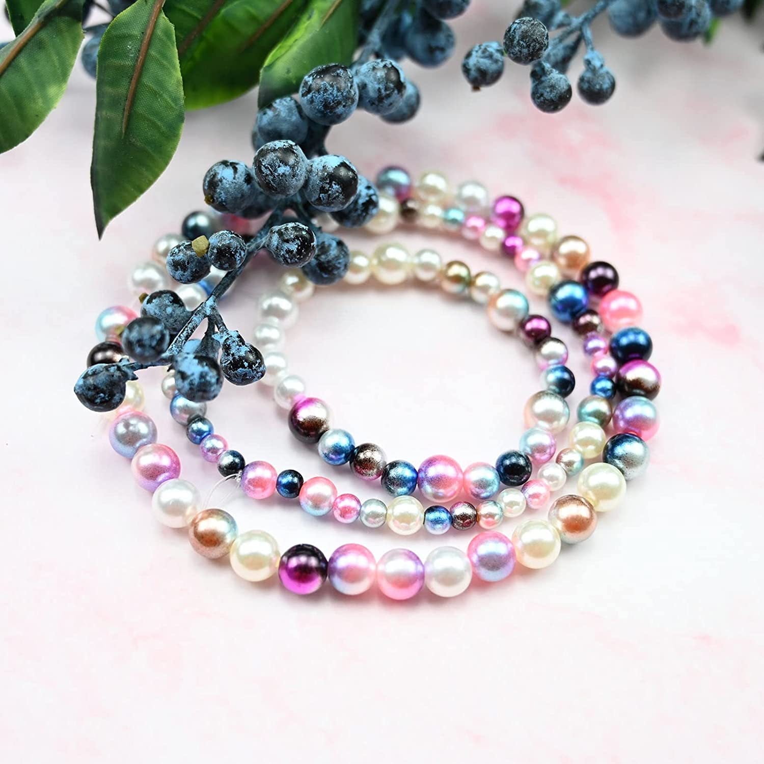 Walkfairy Pearl Beads for Jewelry Making Kit (Multicolor, 1890 Pieces) le5lc