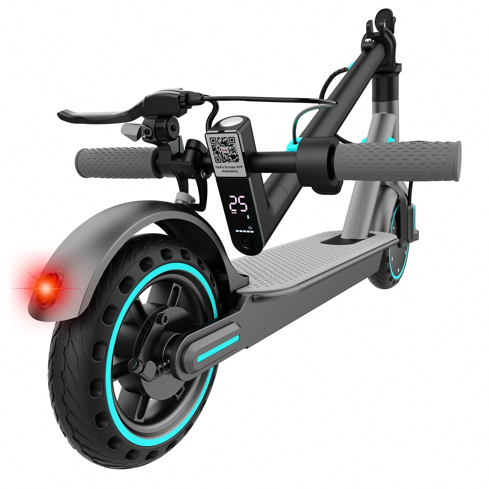 VortexRider Electric Scooter for Adults 350W Motor Folding Commuting E-Scooter (Blue, 8.5 in Tires) luq7g