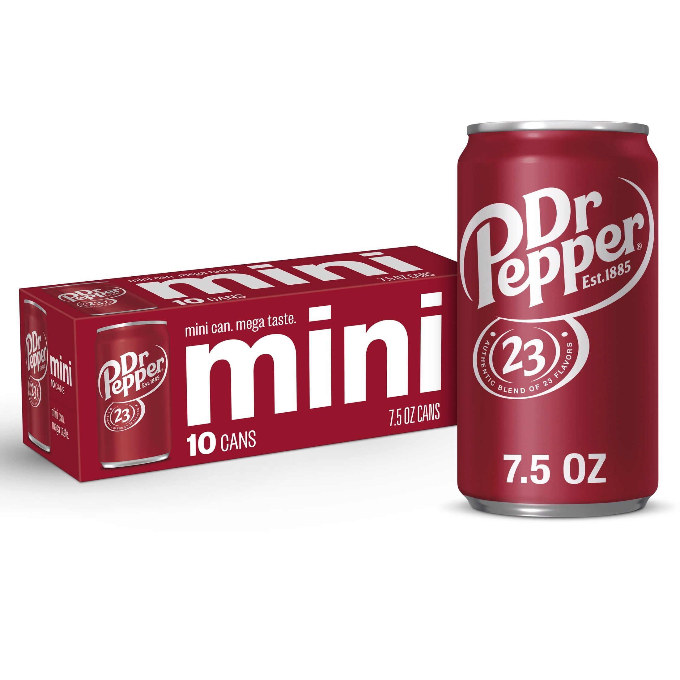 Dr. Pepper Soda Pop, Original Flavor Refreshing Carbonated Beverage (10 Pack, 7.5 fl oz) nv7y9
