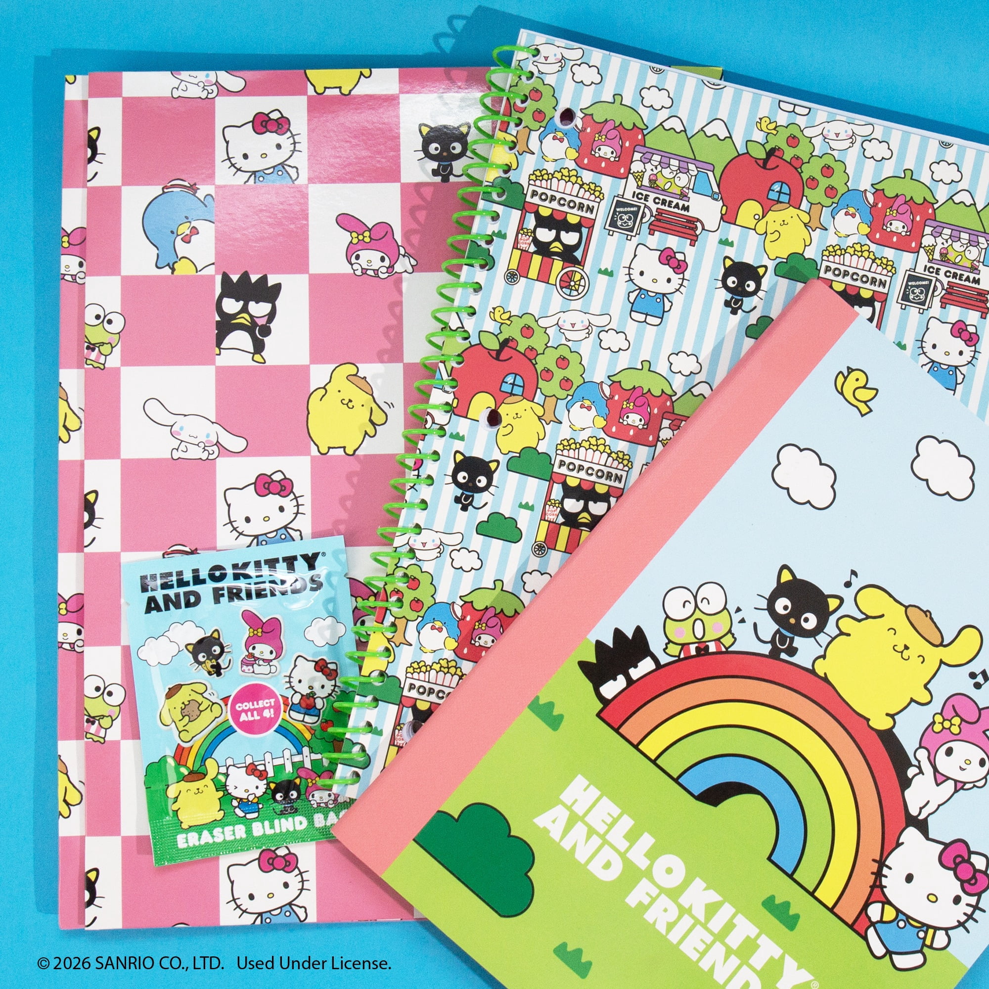Hello Kitty and Friends Wide-Ruled Composition Notebook (Multicolor, 7.5 in x 9.5 in) jrgxs