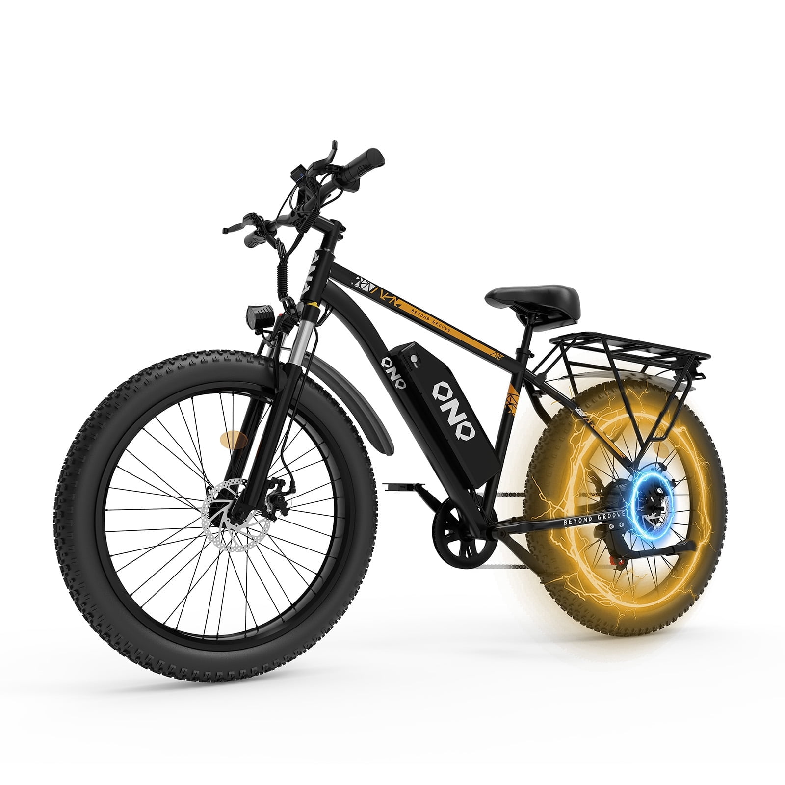 HILLVIGO Electric Mountain Bike for Adults, 2000W Peak Motor, 26 in Fat Tire E-Bike, 48V 15Ah Battery, 7-Speed Shimano (Black, 26 in) 83nm2