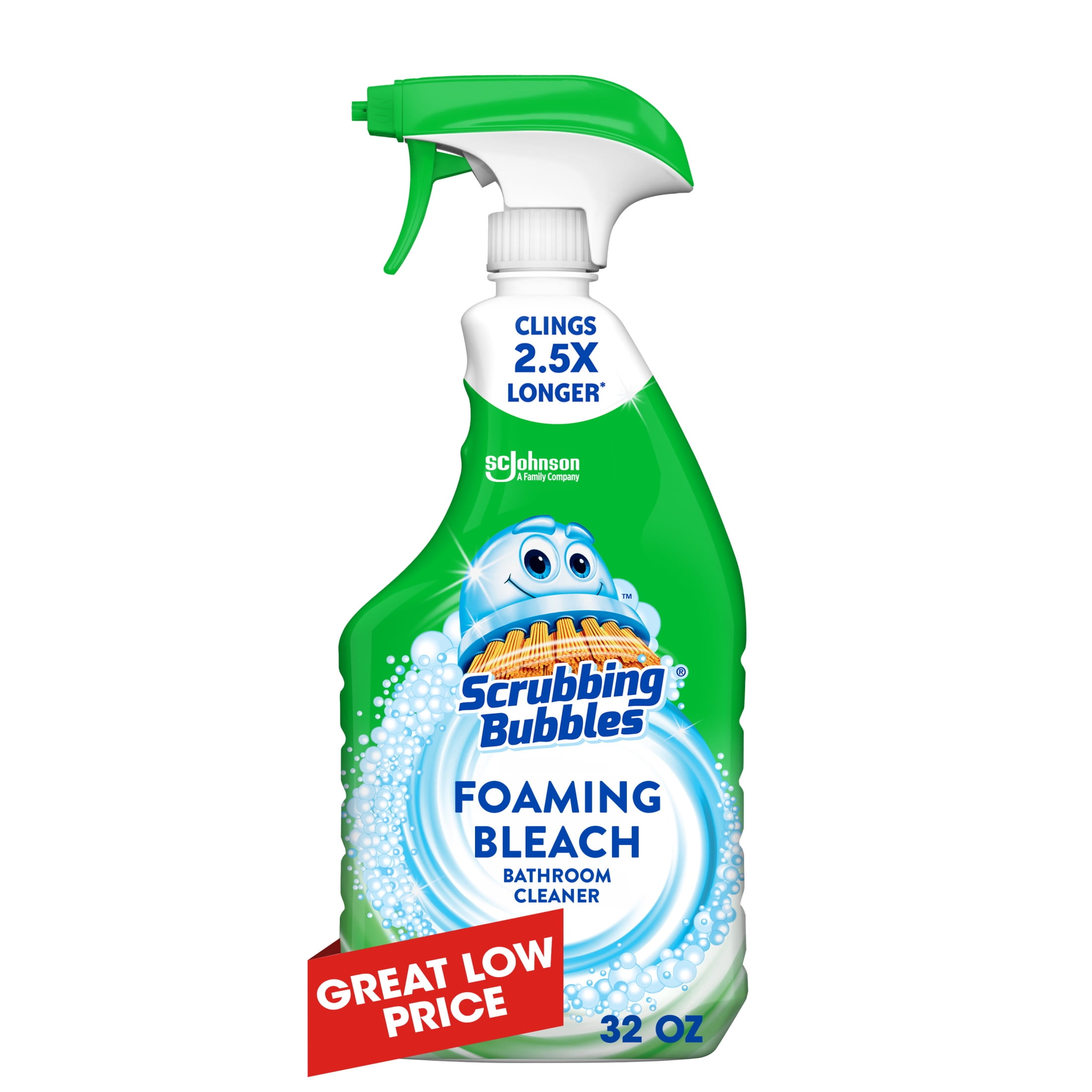 Scrubbing Bubbles Foaming Bleach Bathroom Cleaner, Deep Cleaning Power for Tile and Grout (Fresh Scent, 32 oz) ea3qs