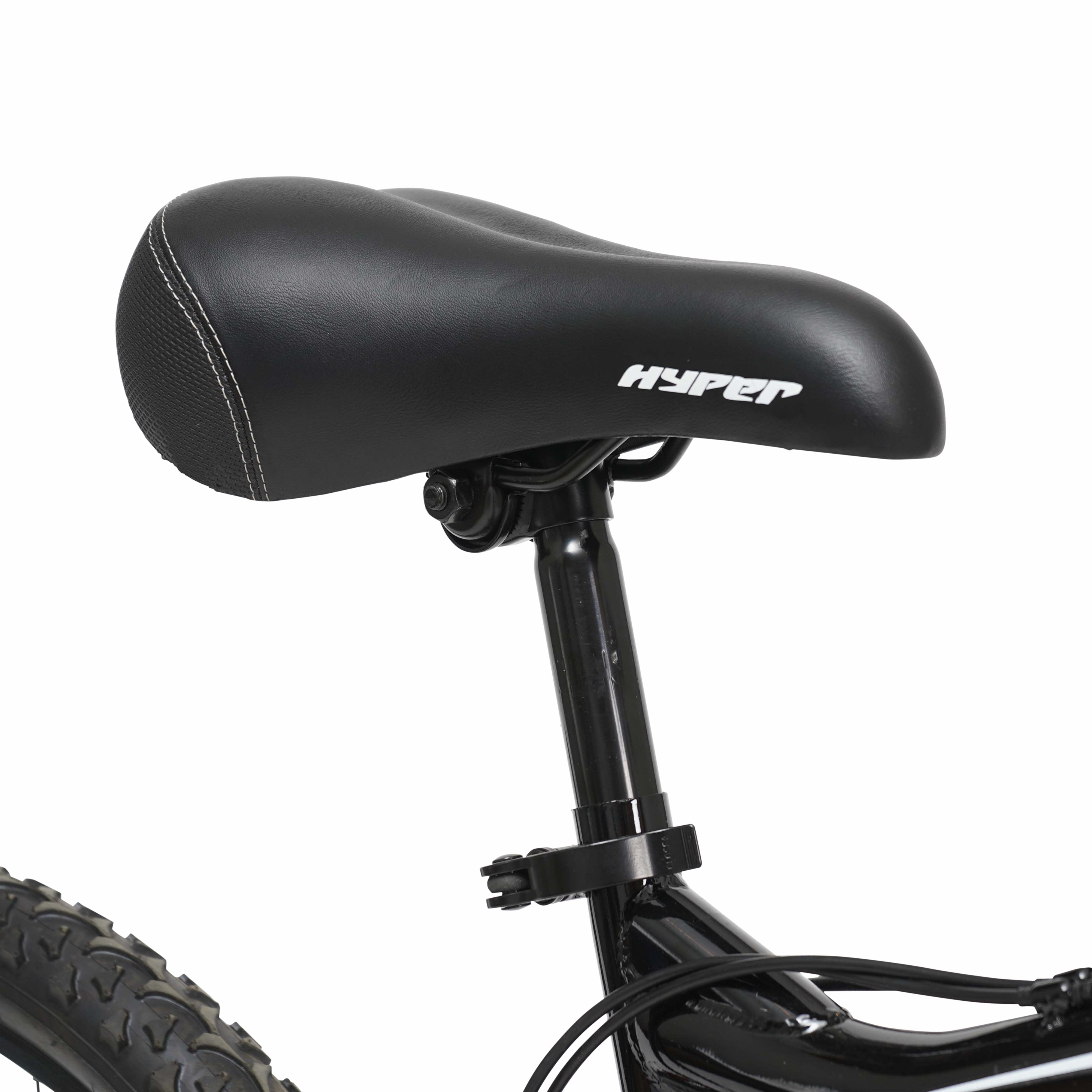 Hyper Bicycles Shocker Mountain Bike, Full Suspension, 18-Speed, Durable Steel Frame (Black/Red, 24 in) 1q8gl