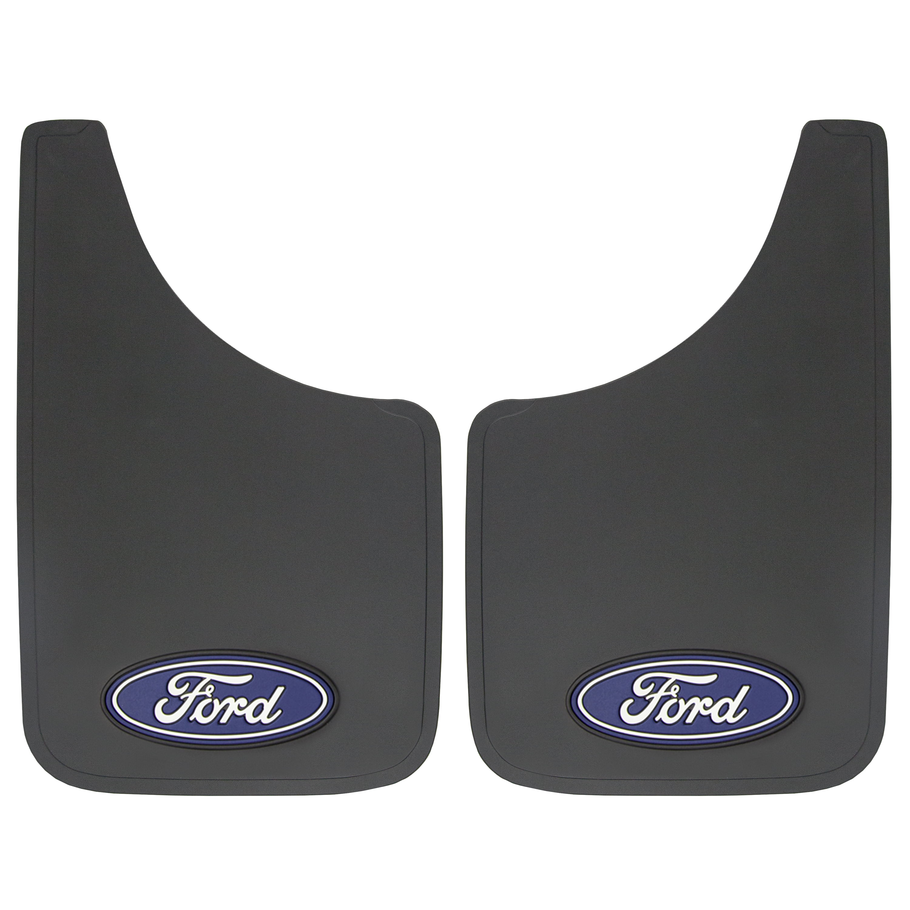Ford Universal Automotive Mud Guards Heavy-Duty Splash Protection (Black, 9 in x 15 in, 2 Piece Set) 6ss8w