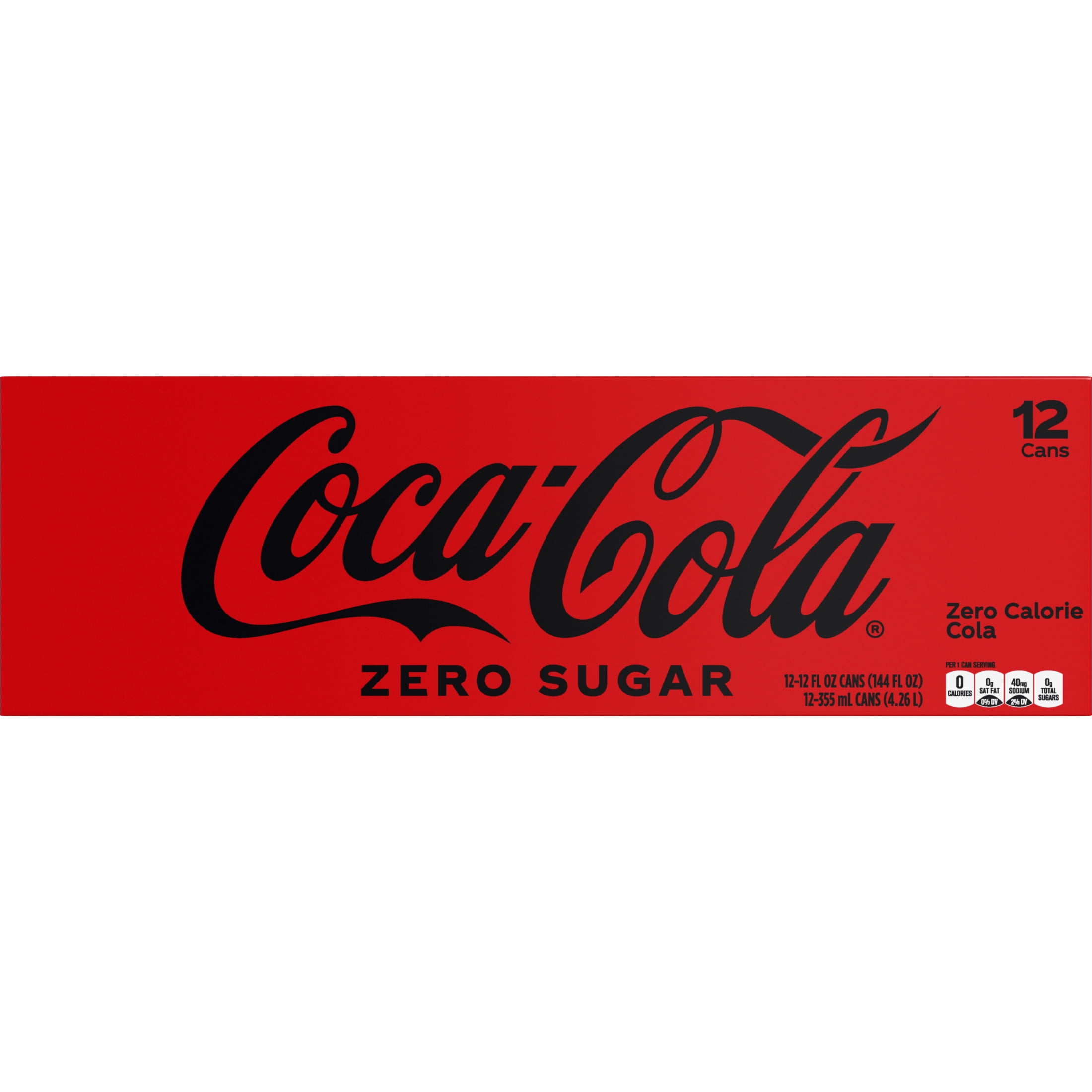 Coca-Cola Zero Sugar Soda Refreshing Cola Beverage (12 fl oz, 12 Pack) gl9ci