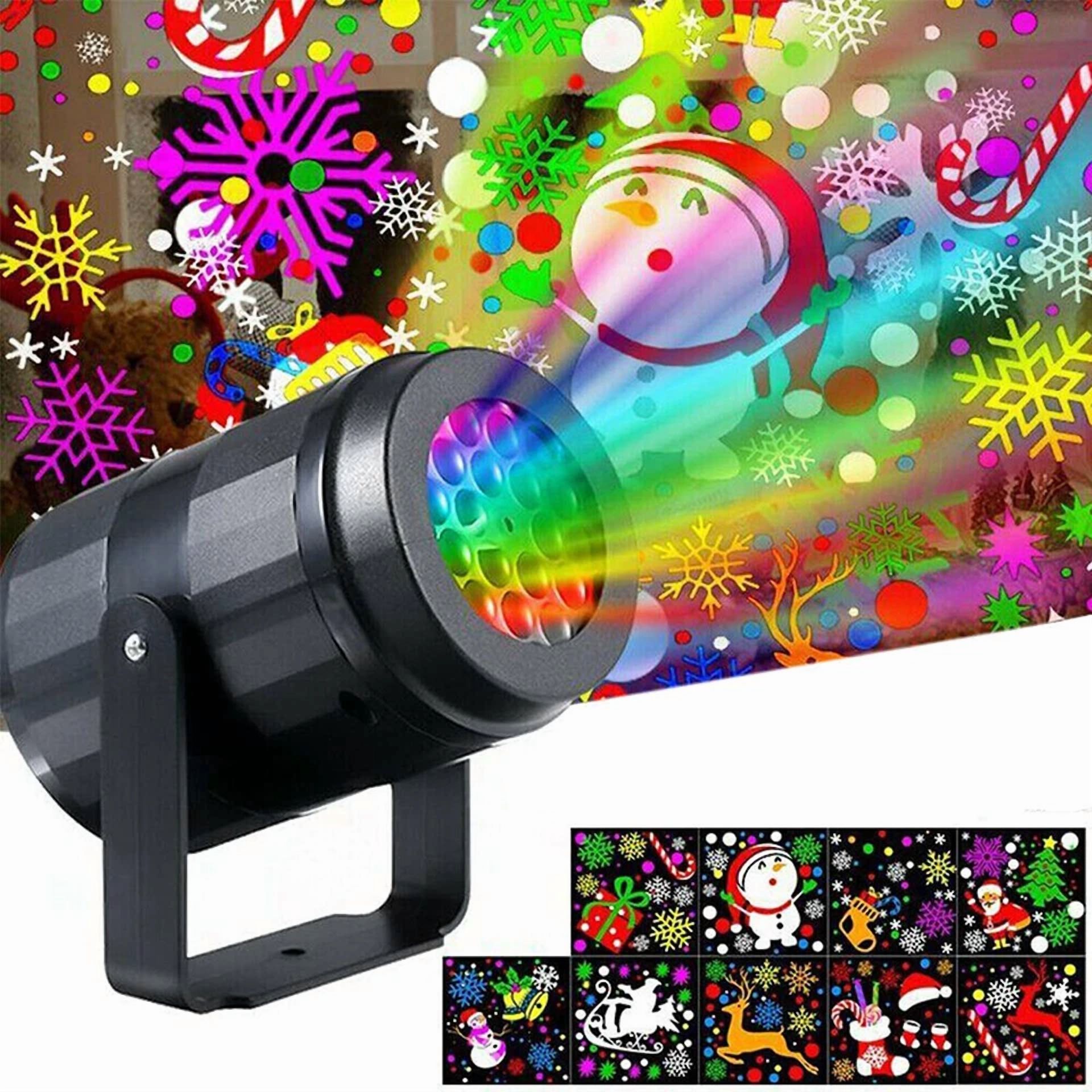 KLYNE Christmas LED Laser Projector Light with 16 Holiday Patterns (Outdoor Landscape Lighting) jrfdb