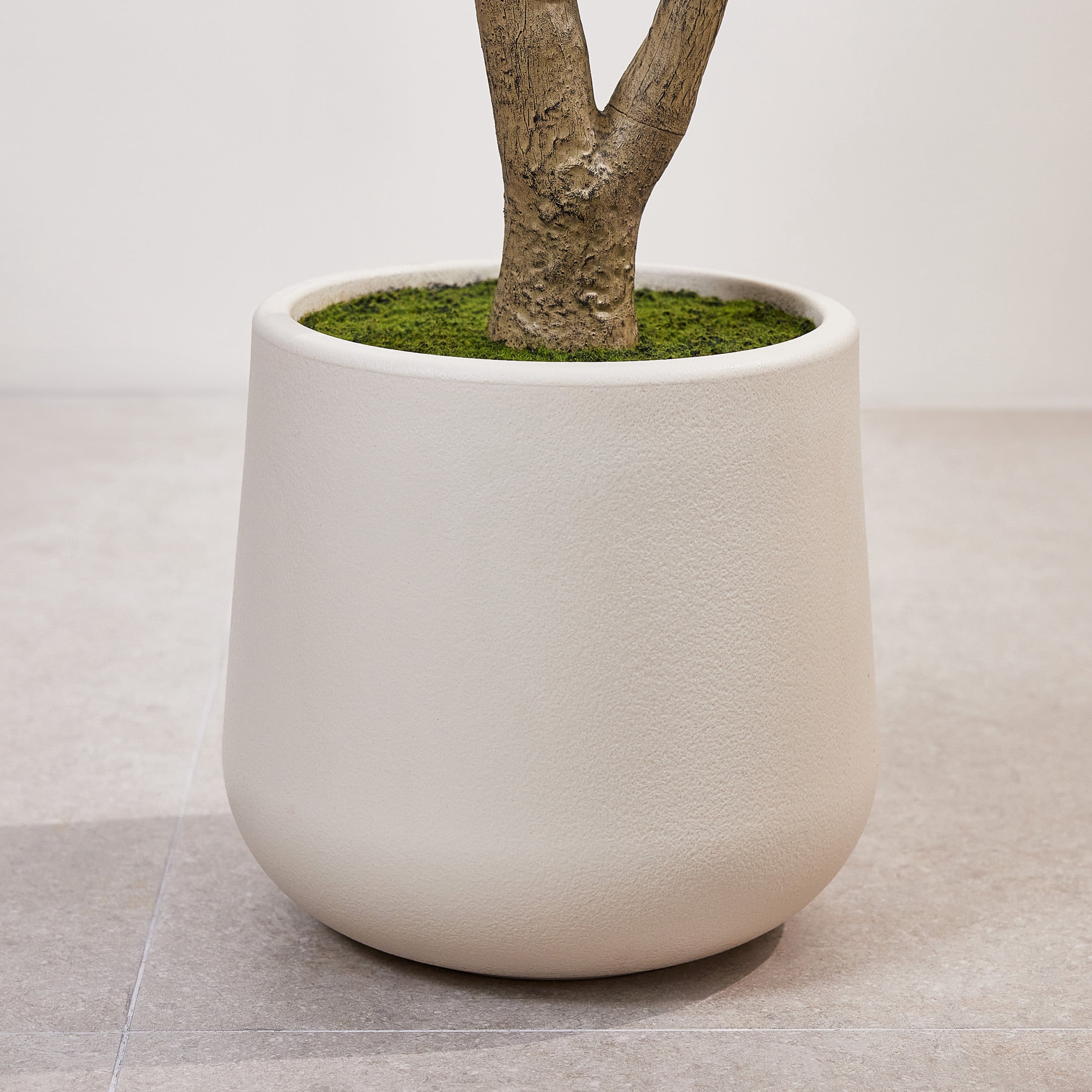 DR.Planzen 6ft Artificial Olive Tree, UV Resistant Faux Plant for Indoor and Outdoor Decor (White Planter, 6 ft) xyujg