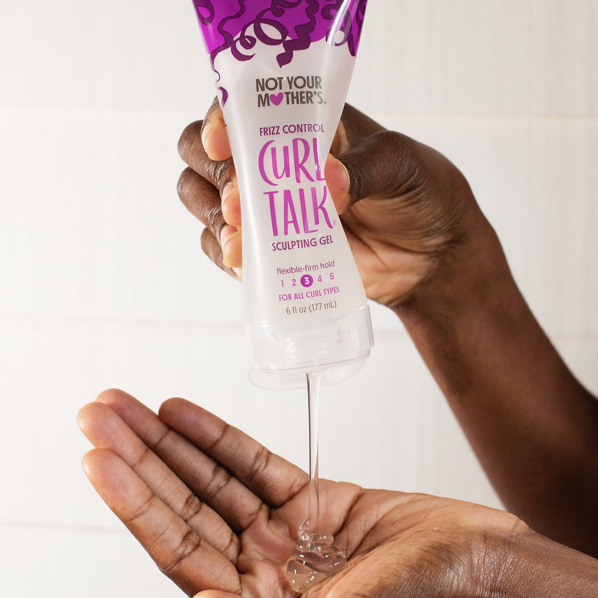 Not Your Mother's Curl Talk Frizz Control Sculpting Hair Gel, Flexible-Firm Hold (6 fl oz) 8m4rt