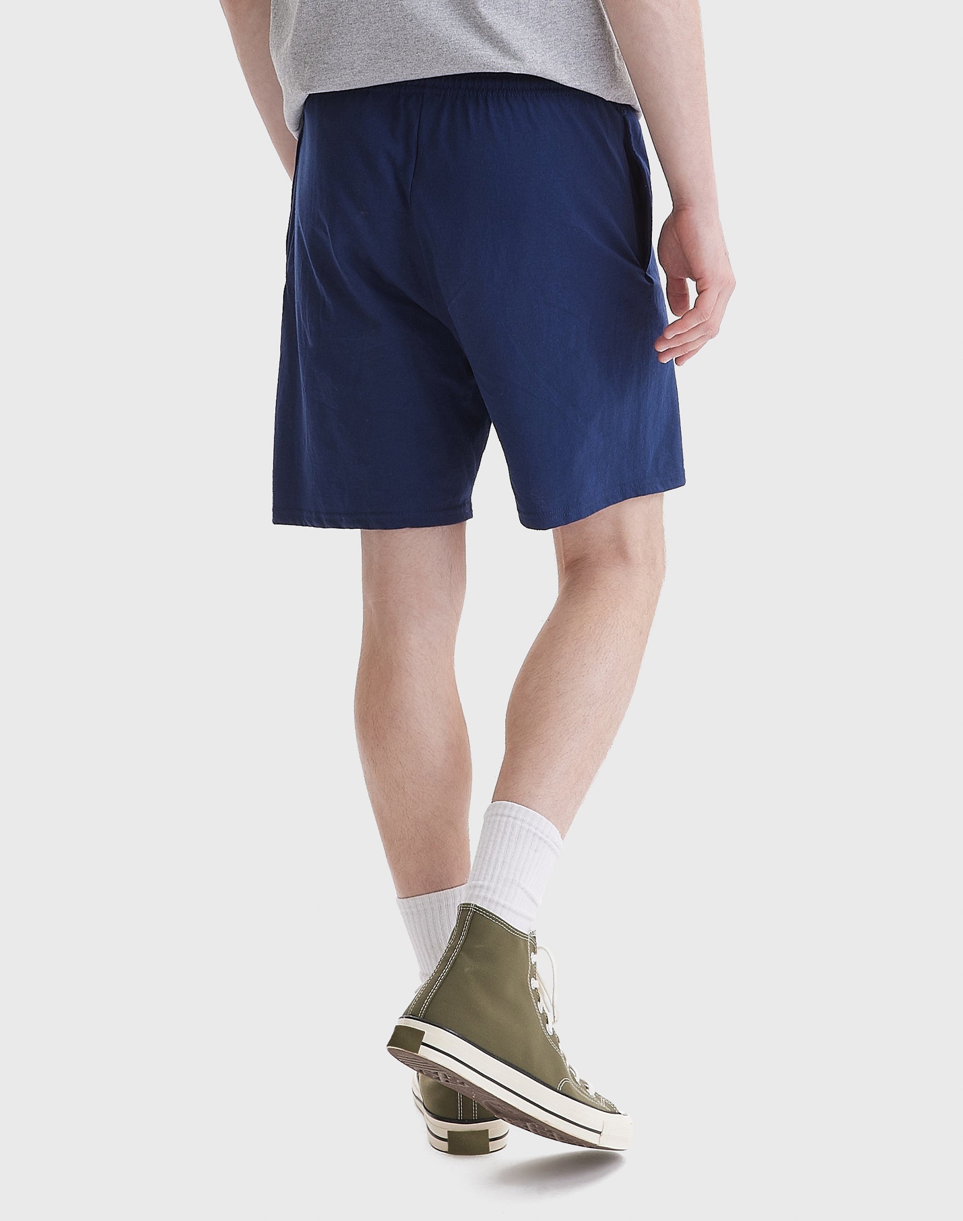 Hanes Essentials Men's Cotton Shorts with Pockets (Blue, S-4XL) dyzum