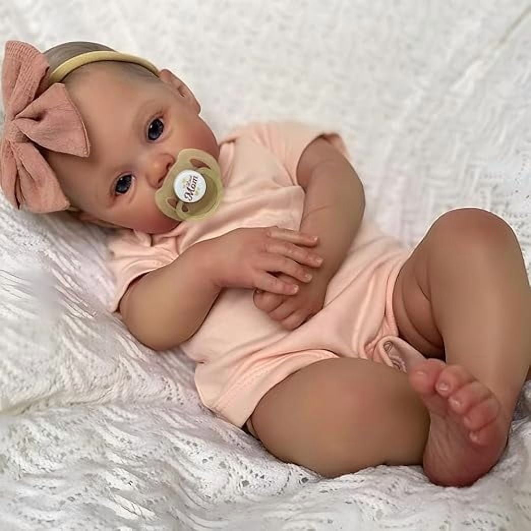 RSG Realistic Reborn Baby Doll Handmade Lifelike Soft Cloth Body with Clothing and Accessories (20 in) ft1ya