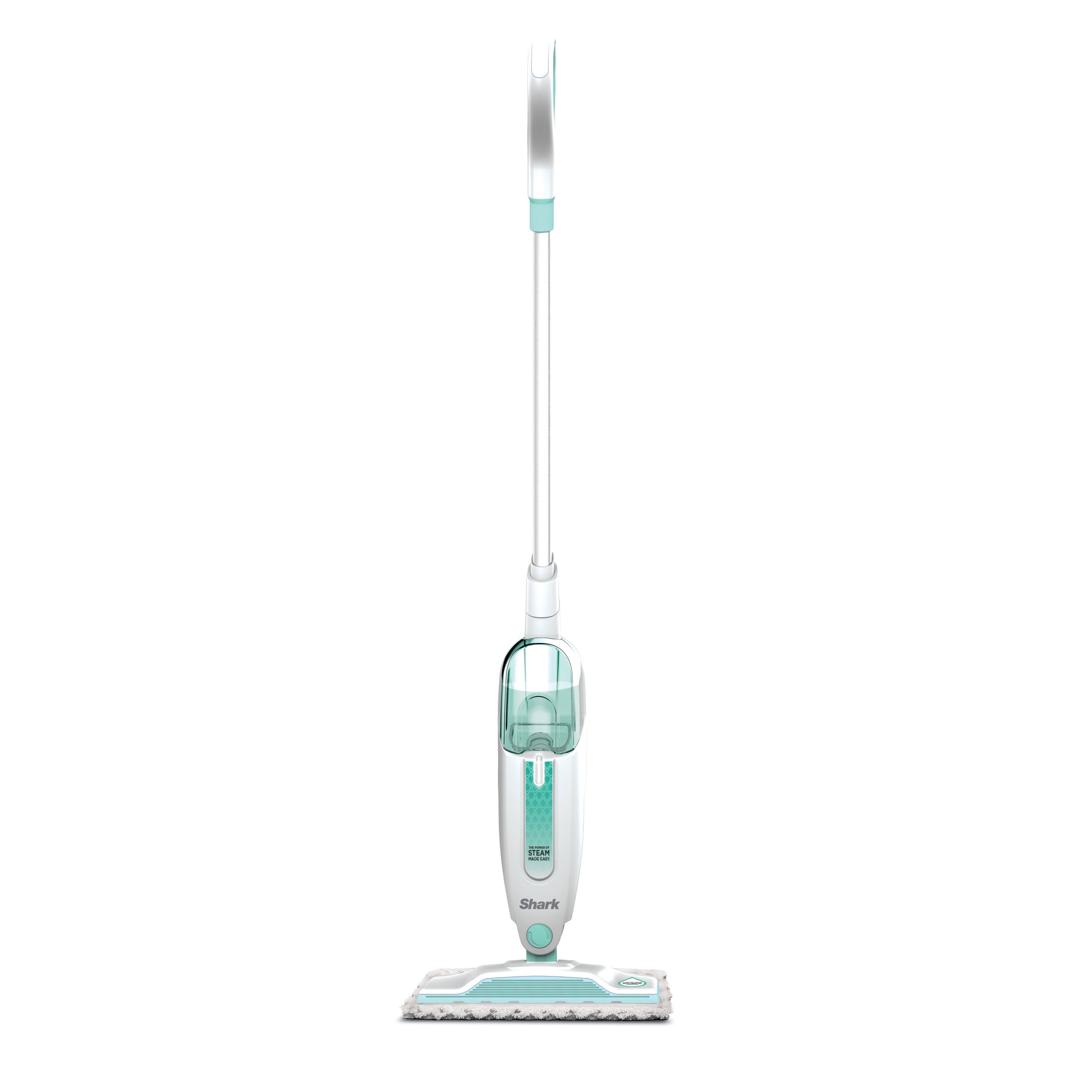 Shark Steam Mop, Corded Hard Floor Cleaner, Chemical-Free Sanitization, Lightweight Design (White, 18 ft Cord) rk0do