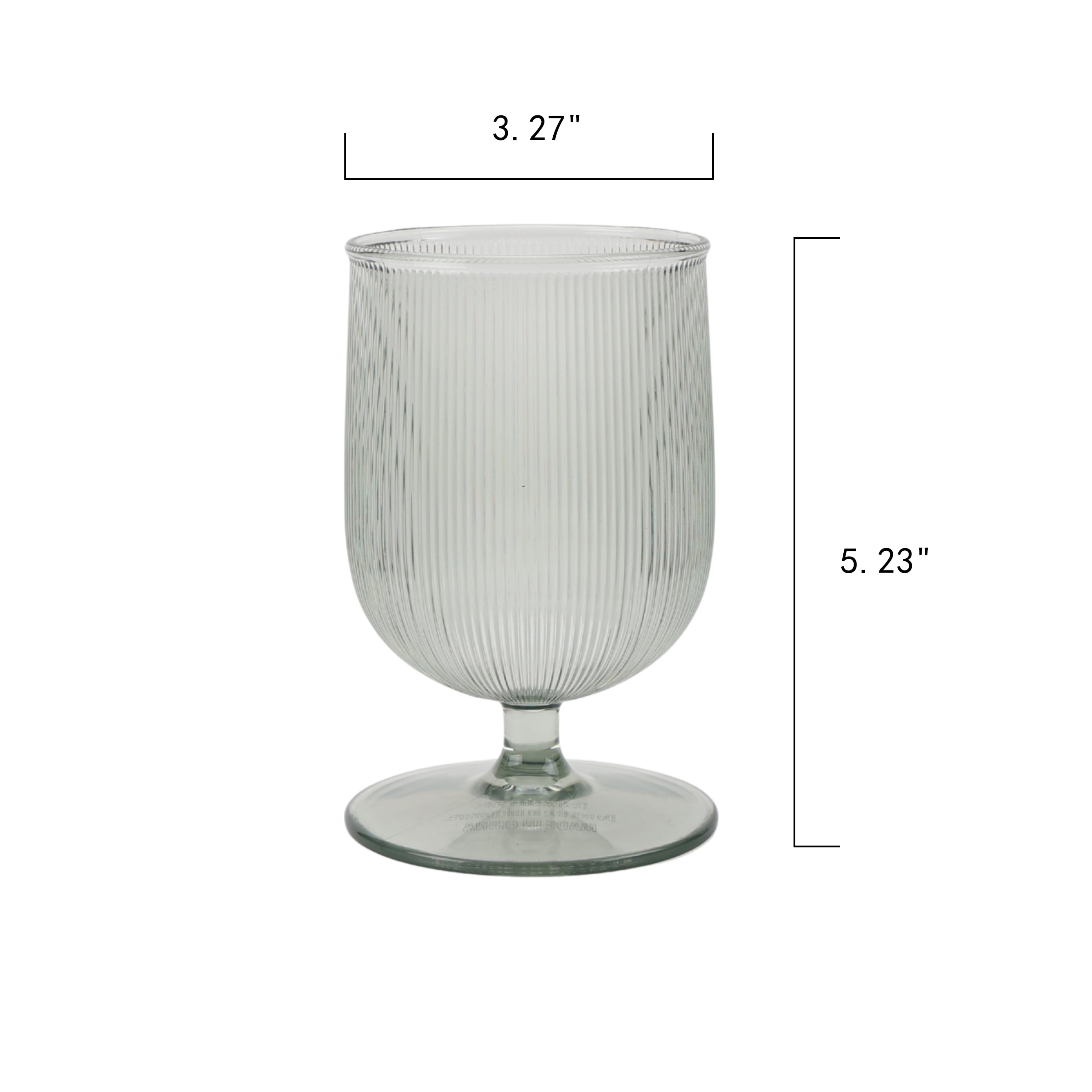 Better Homes & Gardens Ribbed Tritan Goblet, Durable Everyday Drinkware (Green, 12 fl oz) pm1nx - Image 6