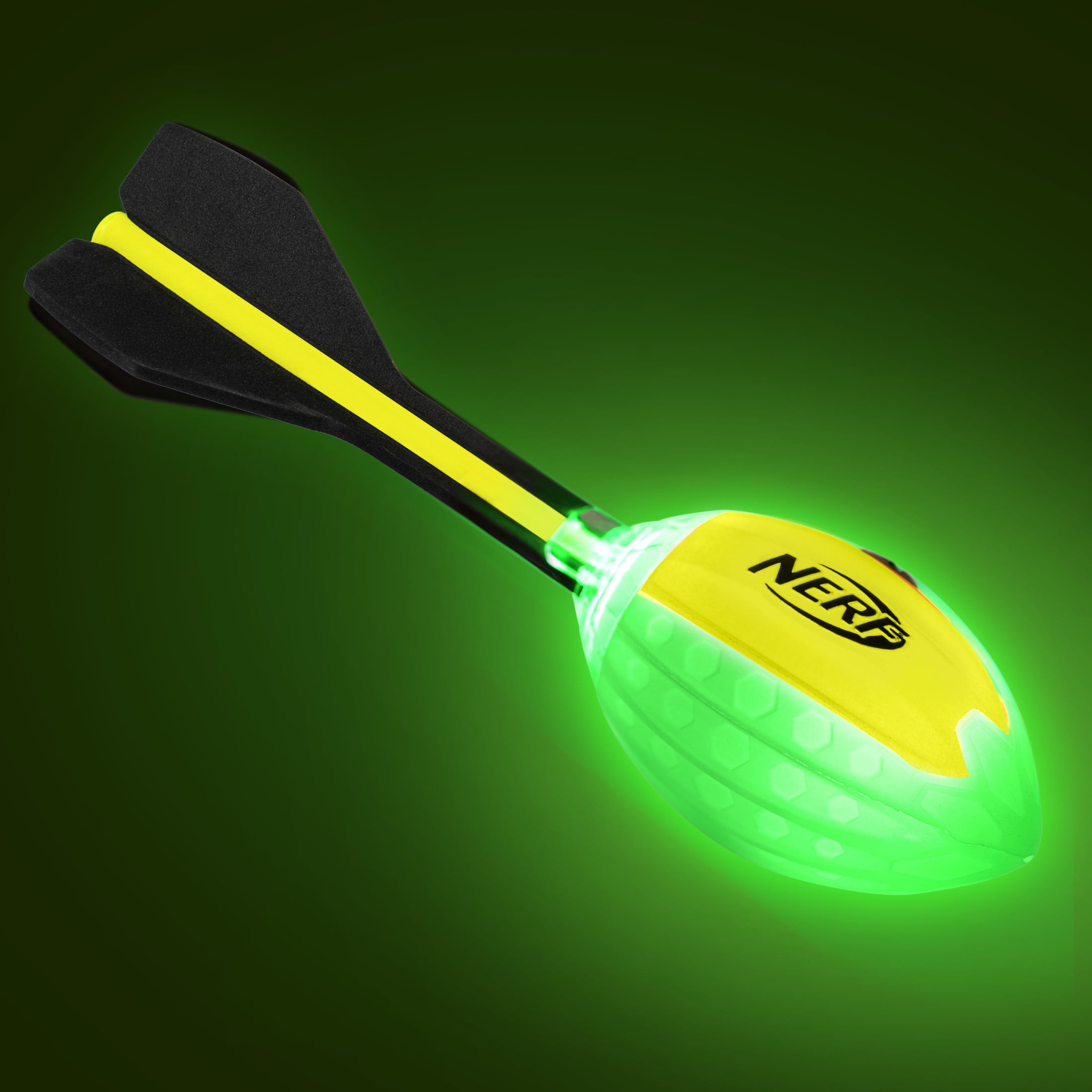 Franklin Sports NERF Vortex Lightstrike Aero Howler Foam Football (Yellow, 10 in) 6nkag