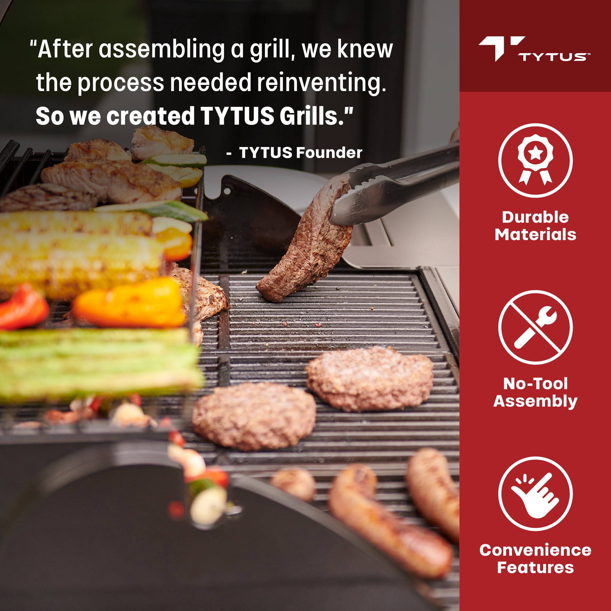 TYTUS Fresno 4-Burner Gas Grill Island Set with Cover, Griddle, Light, and Pizza Stone (Stainless Steel) q0xse