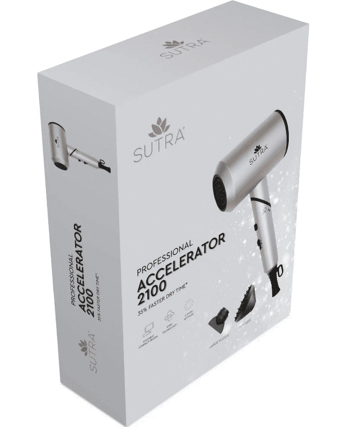 Sutra Beauty Accelerator 2100 Professional Hair Dryer (Silver, 1600W) mbmfq