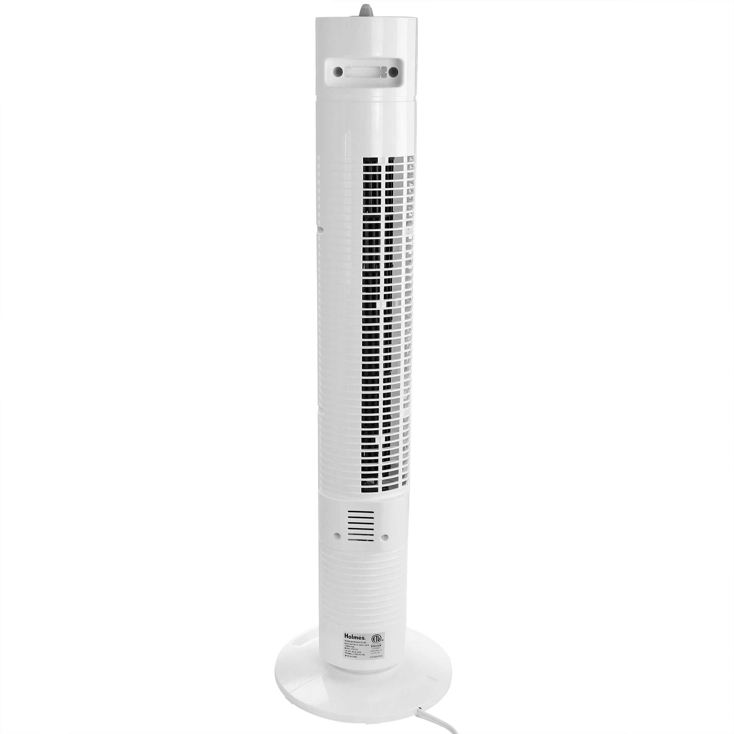 Holmes 31-Inch Oscillating Tower Fan, 3-Speed Electric Cooling Fan for Home and Office (White, 31 in) 4zq9g