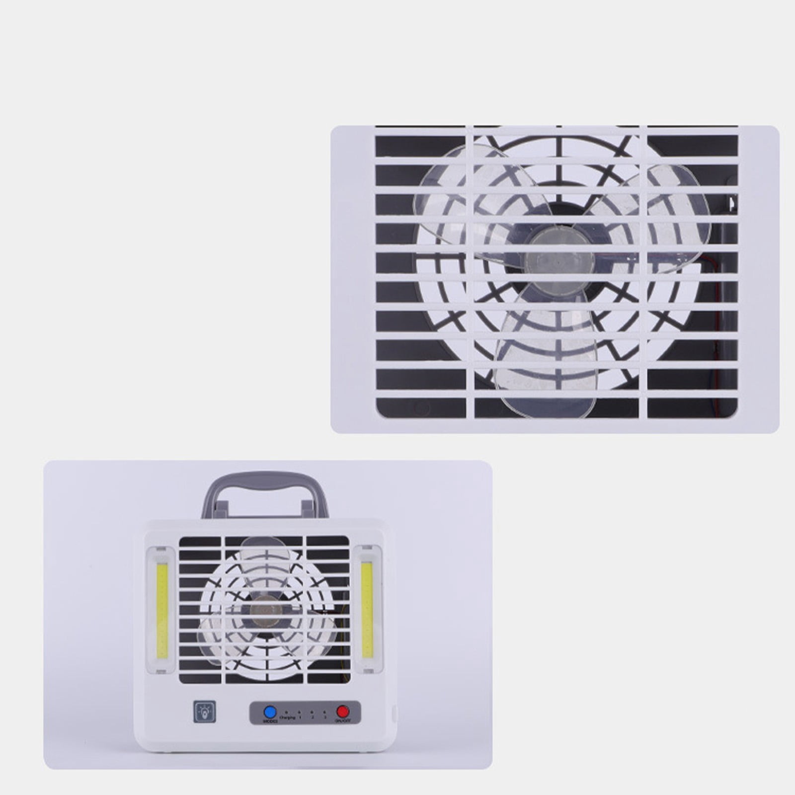 AOWNGIOYJRO Portable Air Cooler Fan, USB Rechargeable Desktop Cooling Unit with 3 Speeds (White, 1 Unit) xuctr